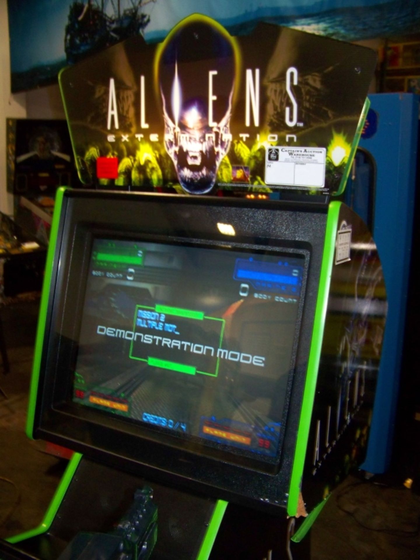 ALIENS EXTERMINATION FIXED GUN SHOOTER ARCADE GAME - Image 7 of 10