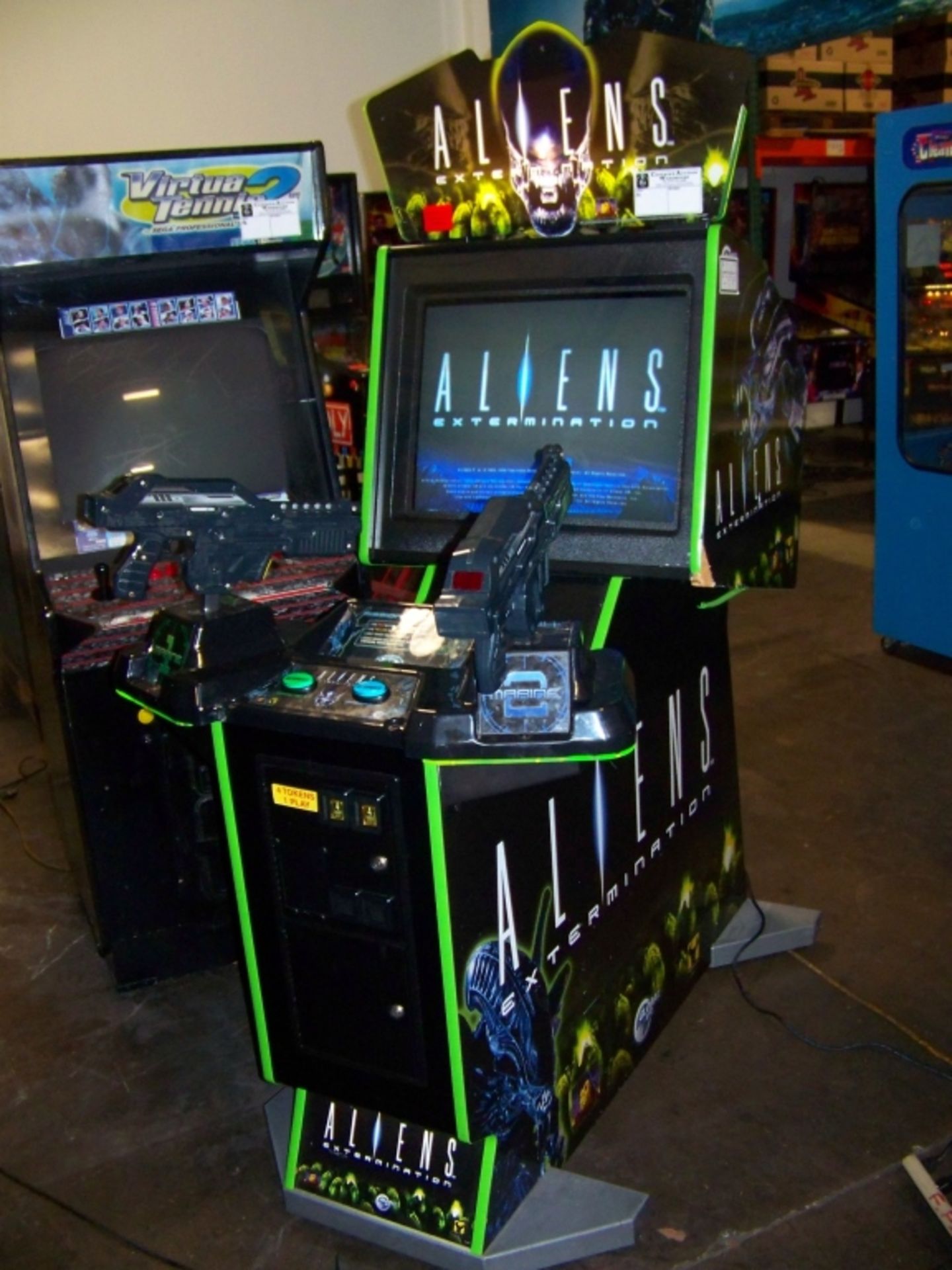 ALIENS EXTERMINATION FIXED GUN SHOOTER ARCADE GAME