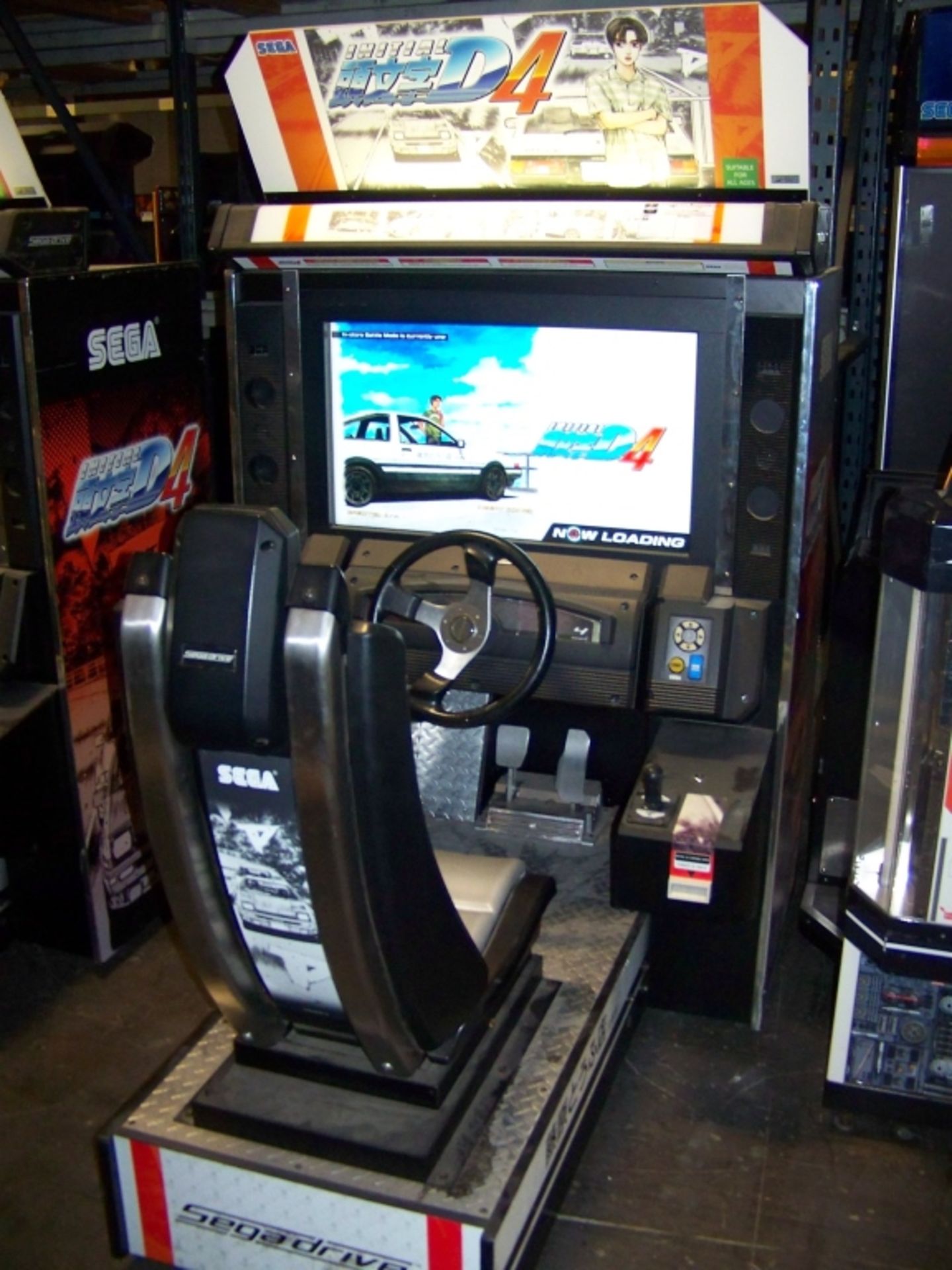 INITIAL D4 SITDOWN RACING ARCADE GAME SEGA