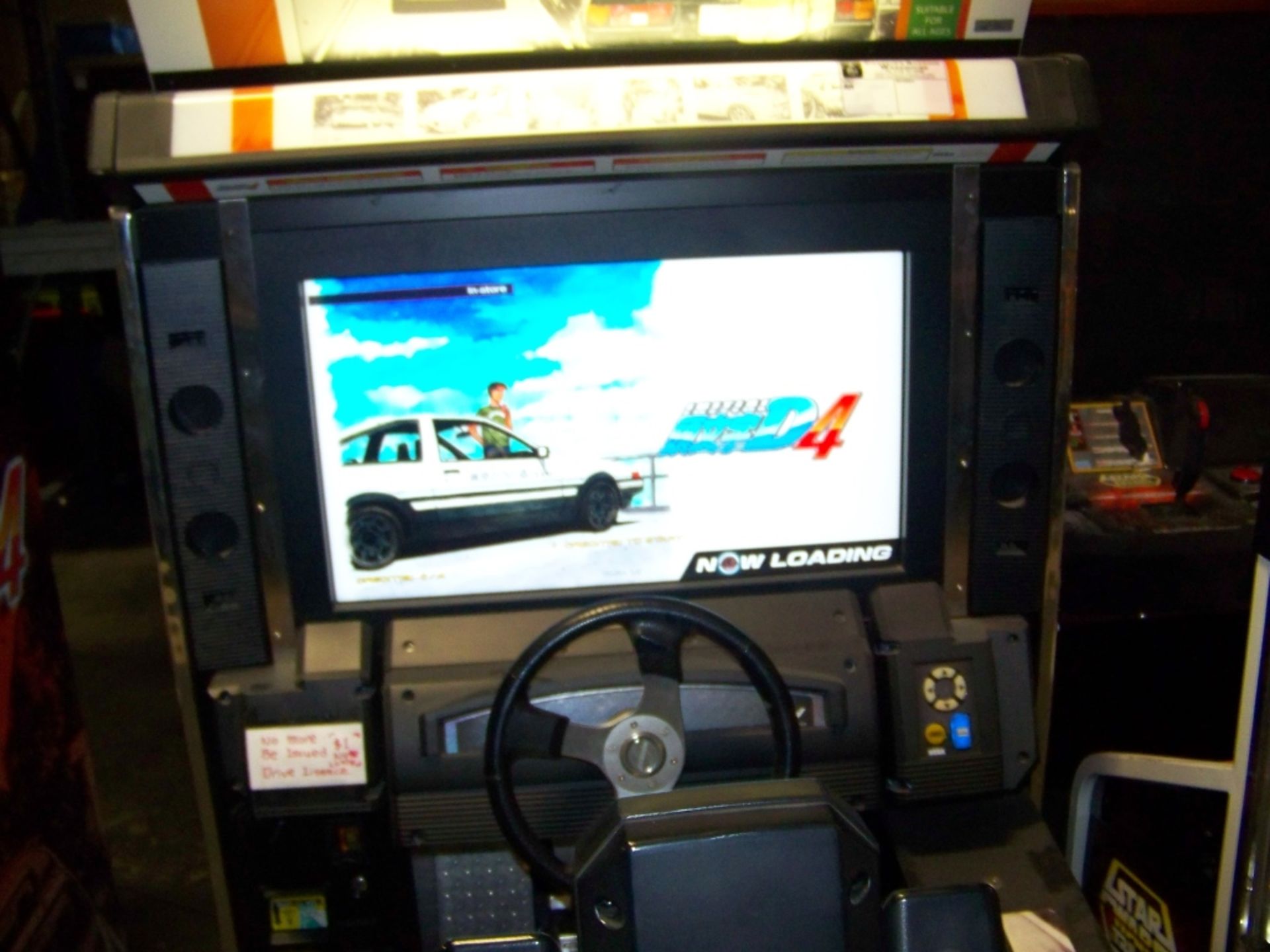 INITIAL D4 SITDOWN RACING ARCADE GAME SEGA - Image 3 of 5