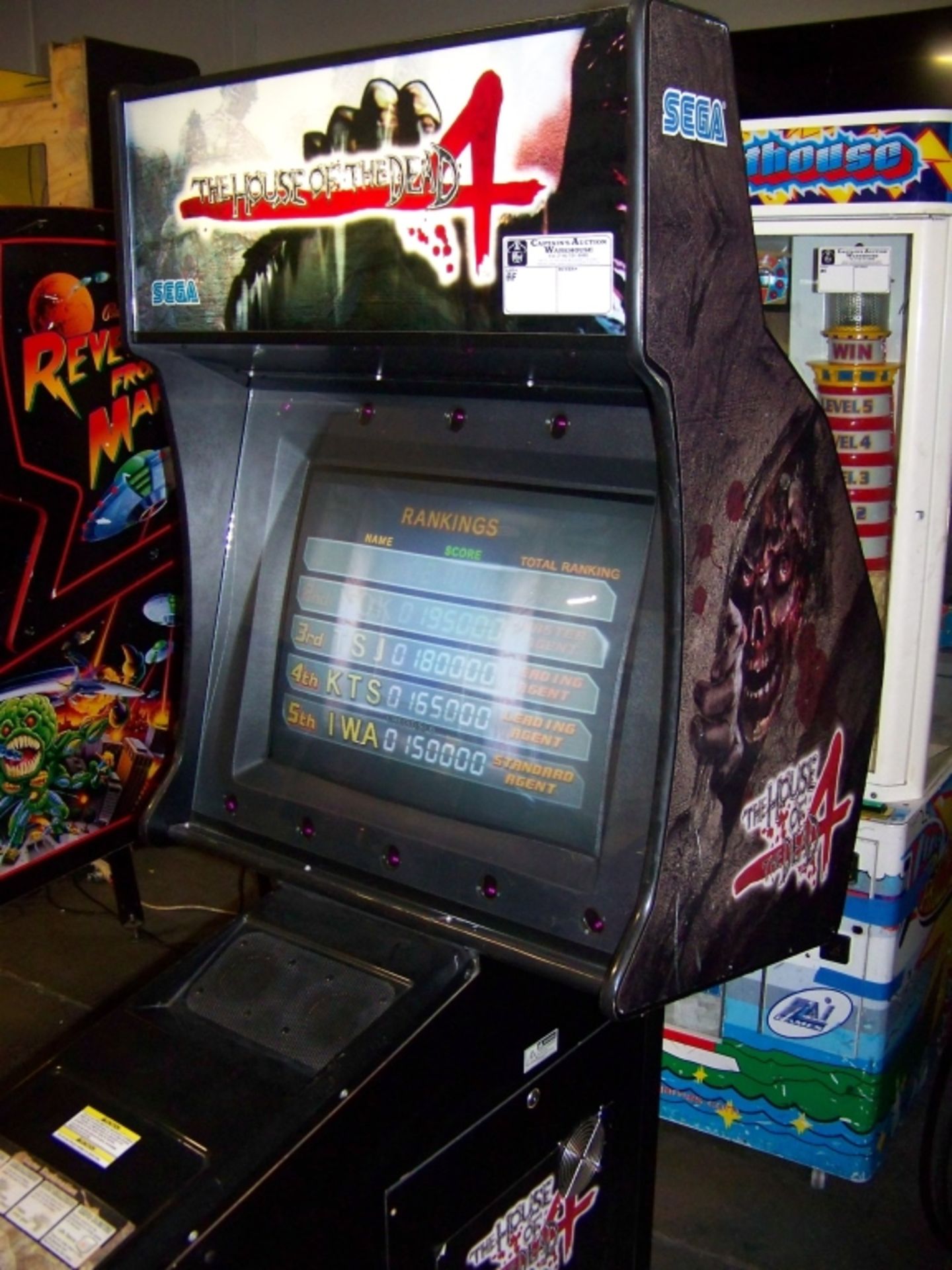 THE HOUSE OF THE DEAD 4 ZOMBIE SHOOTER ARCADE GAME - Image 6 of 6