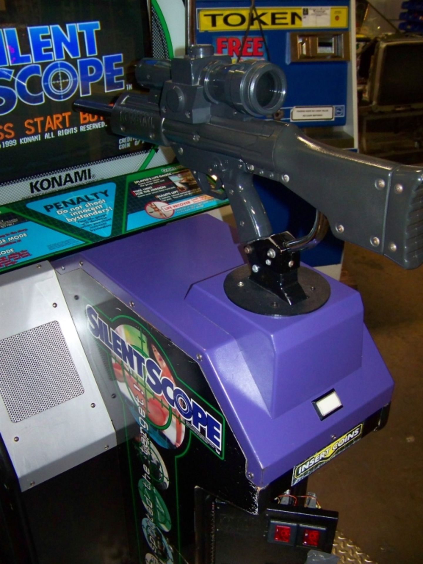 SILENT SCOPE DEDICATED SHOOTER ARCADE GAME KONAMI - Image 2 of 6