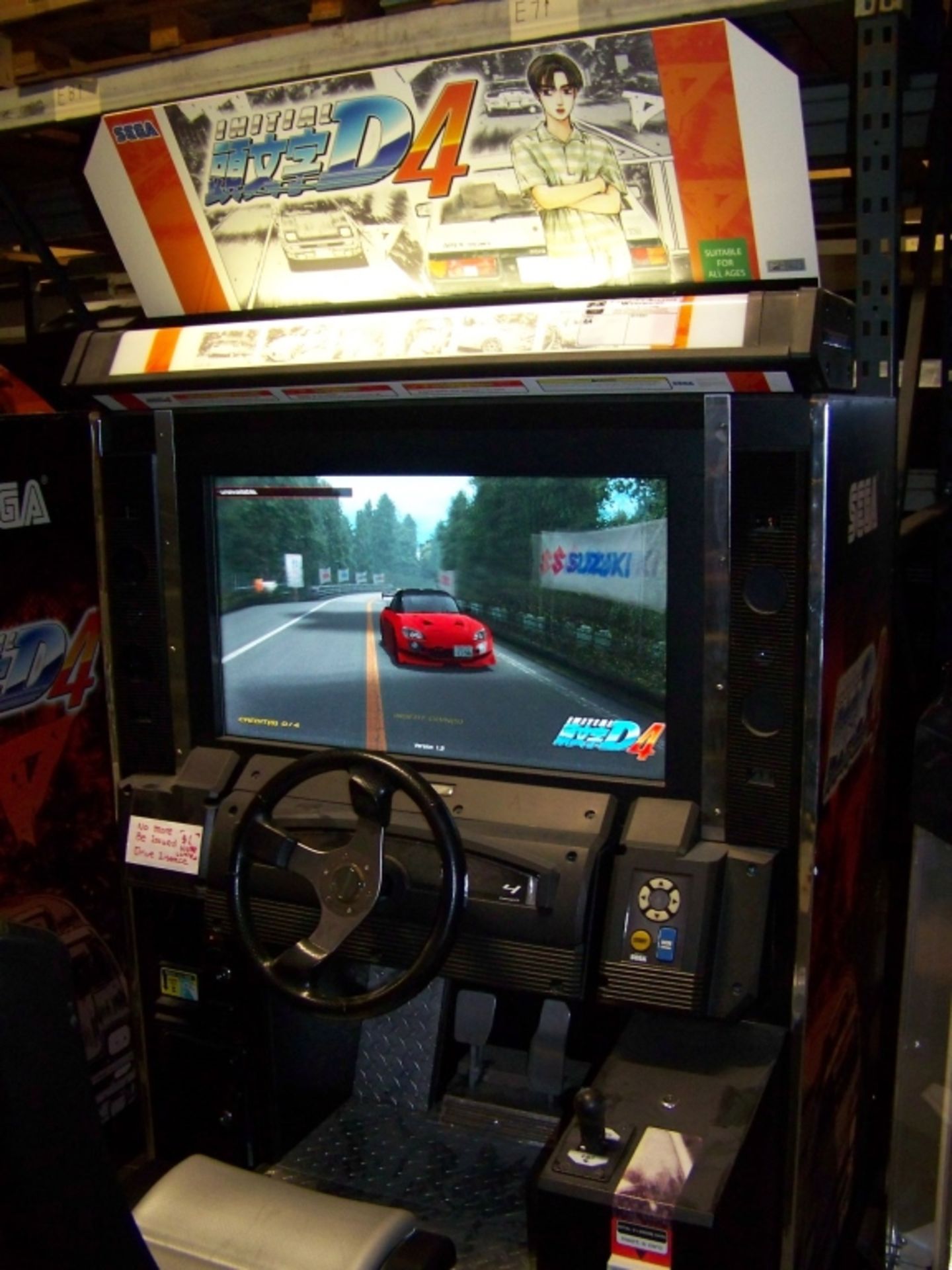 INITIAL D4 SITDOWN RACING ARCADE GAME SEGA - Image 7 of 7