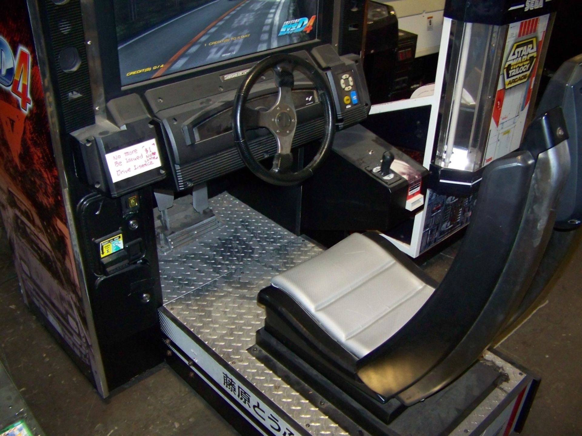 INITIAL D4 SITDOWN RACING ARCADE GAME SEGA - Image 5 of 7