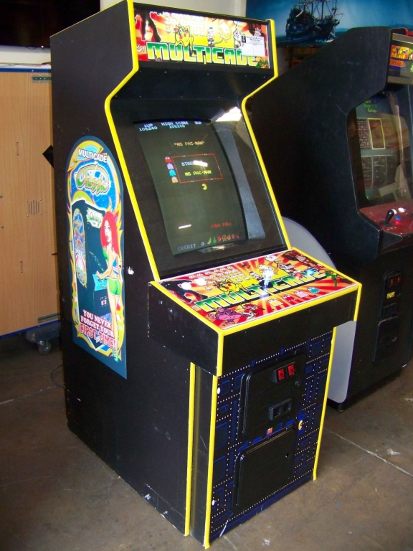 60 IN 1 MULTICADE UPRIGHT ARCADE GAME CUSTOM CAB