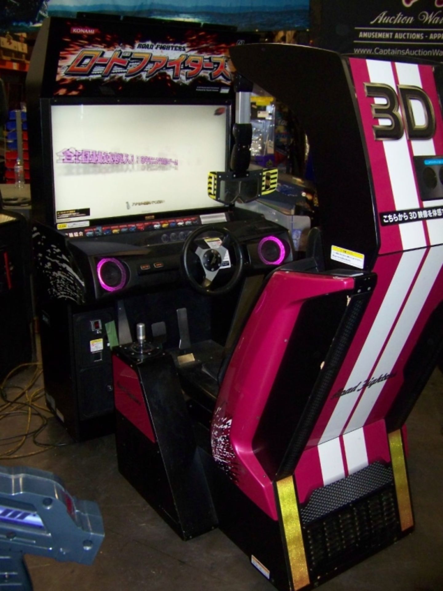 ROAD FIGHTERS KONAMI 3D DELUXE RACING ARCADE GAME - Image 2 of 7