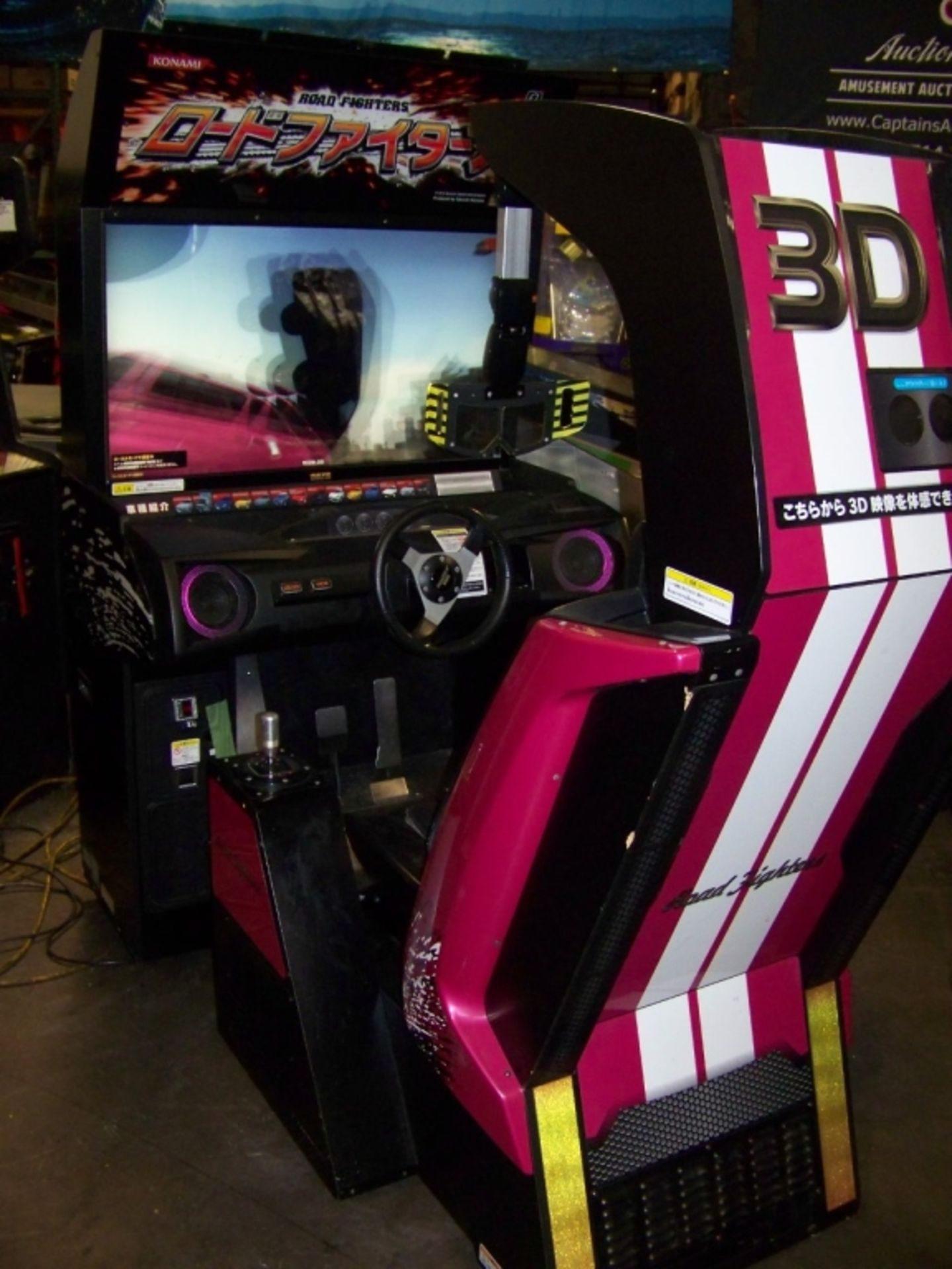 ROAD FIGHTERS KONAMI 3D DELUXE RACING ARCADE GAME - Image 3 of 7