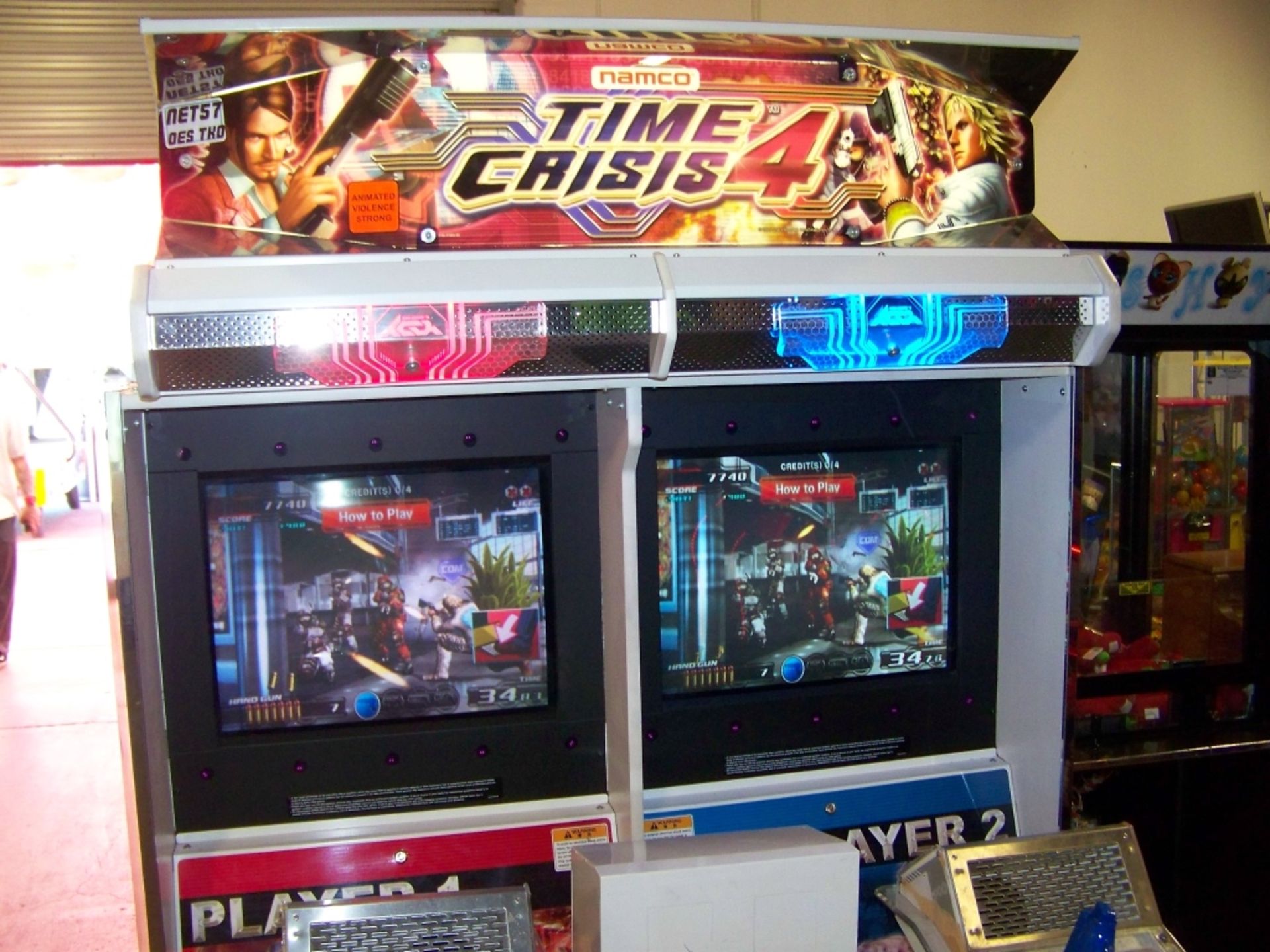 TIME CRISIS 4 TWIN SHOOTER ARCADE GAME NAMCO - Image 5 of 9