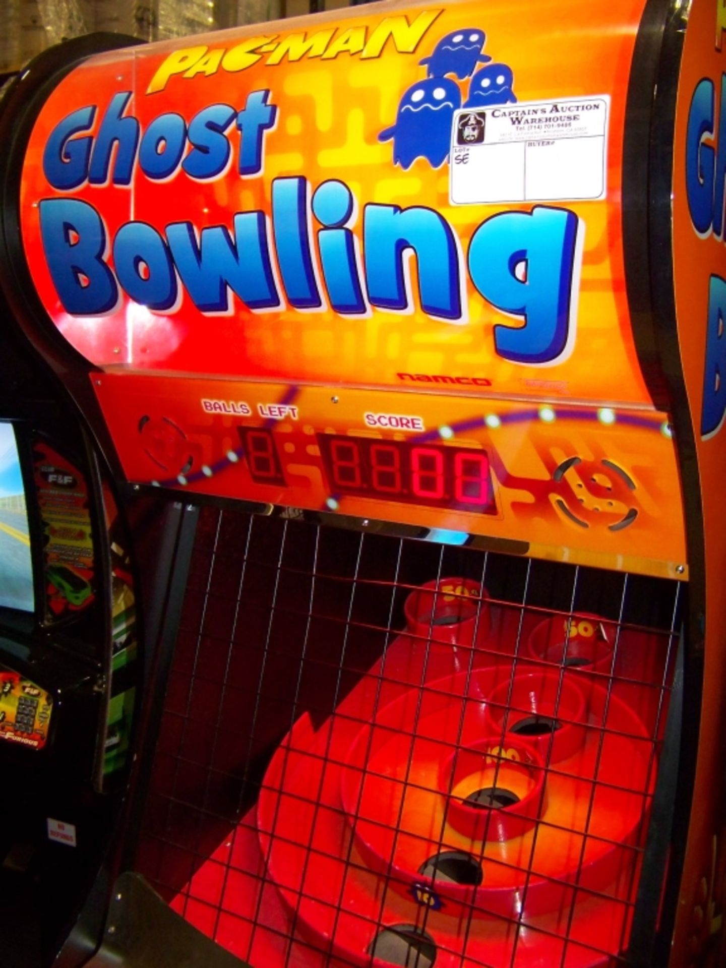 PACMAN GHOST BOWLING REDEMPTION GAME NAMCO - Image 4 of 6