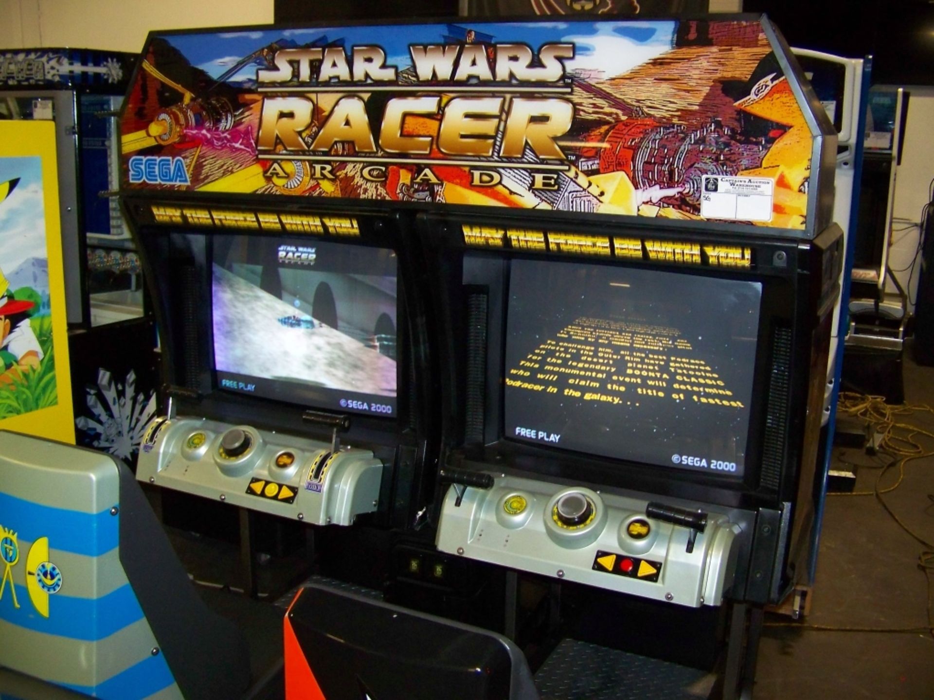 STAR WARS POD RACER TWIN RACING ARCADE GAME SEGA - Image 2 of 6