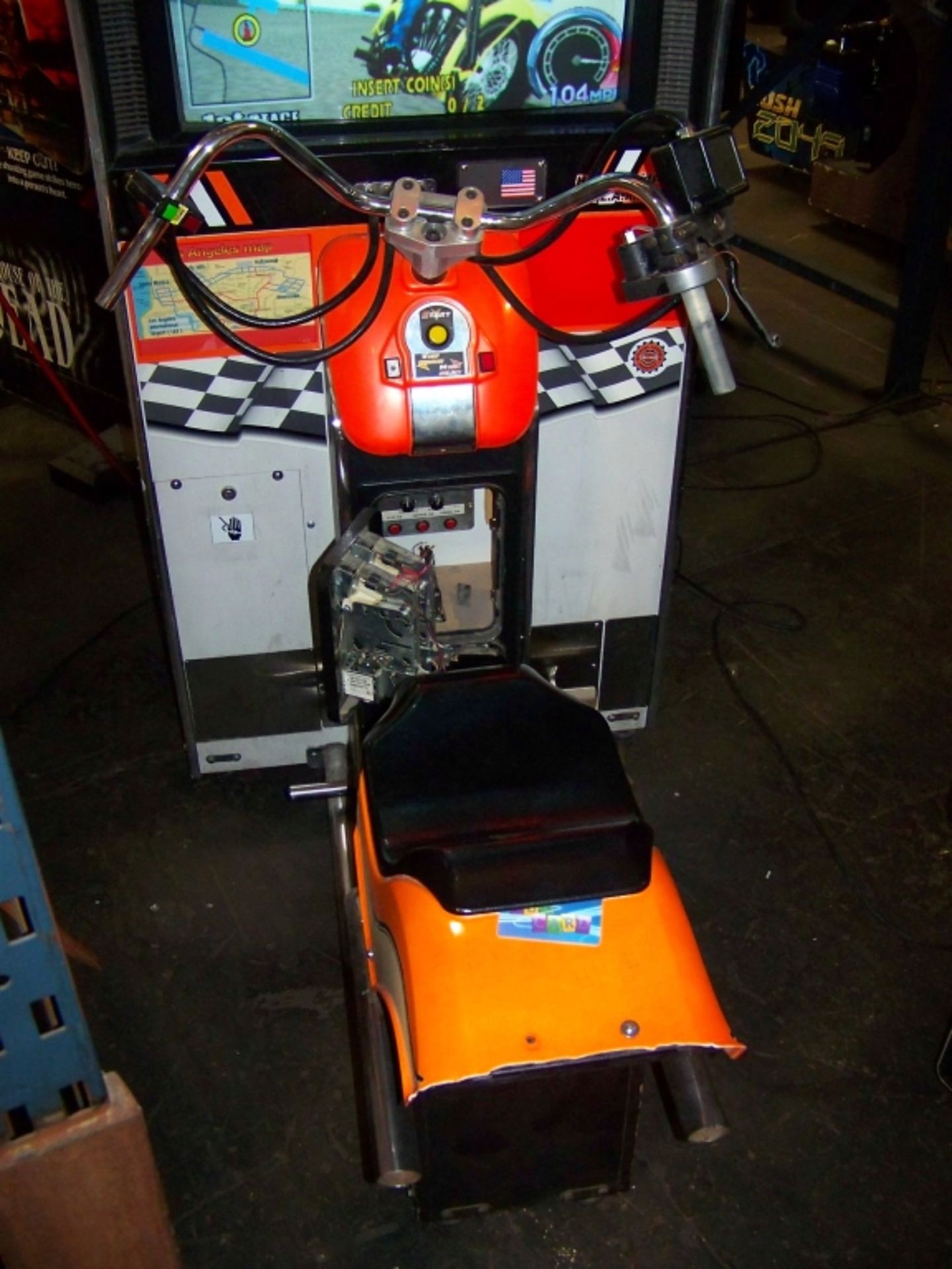 HARLEY DAVIDSON L.A. RIDERS RACING ARCADE SEGA Item is in used condition. Evidence of wear and - Image 5 of 5