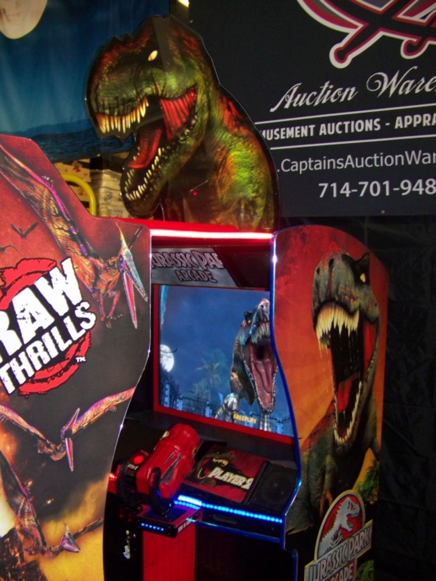 JURASSIC PARK DELUXE ARCADE GAME BRAND NEW!! Item is in used condition. Evidence of wear and - Image 7 of 8