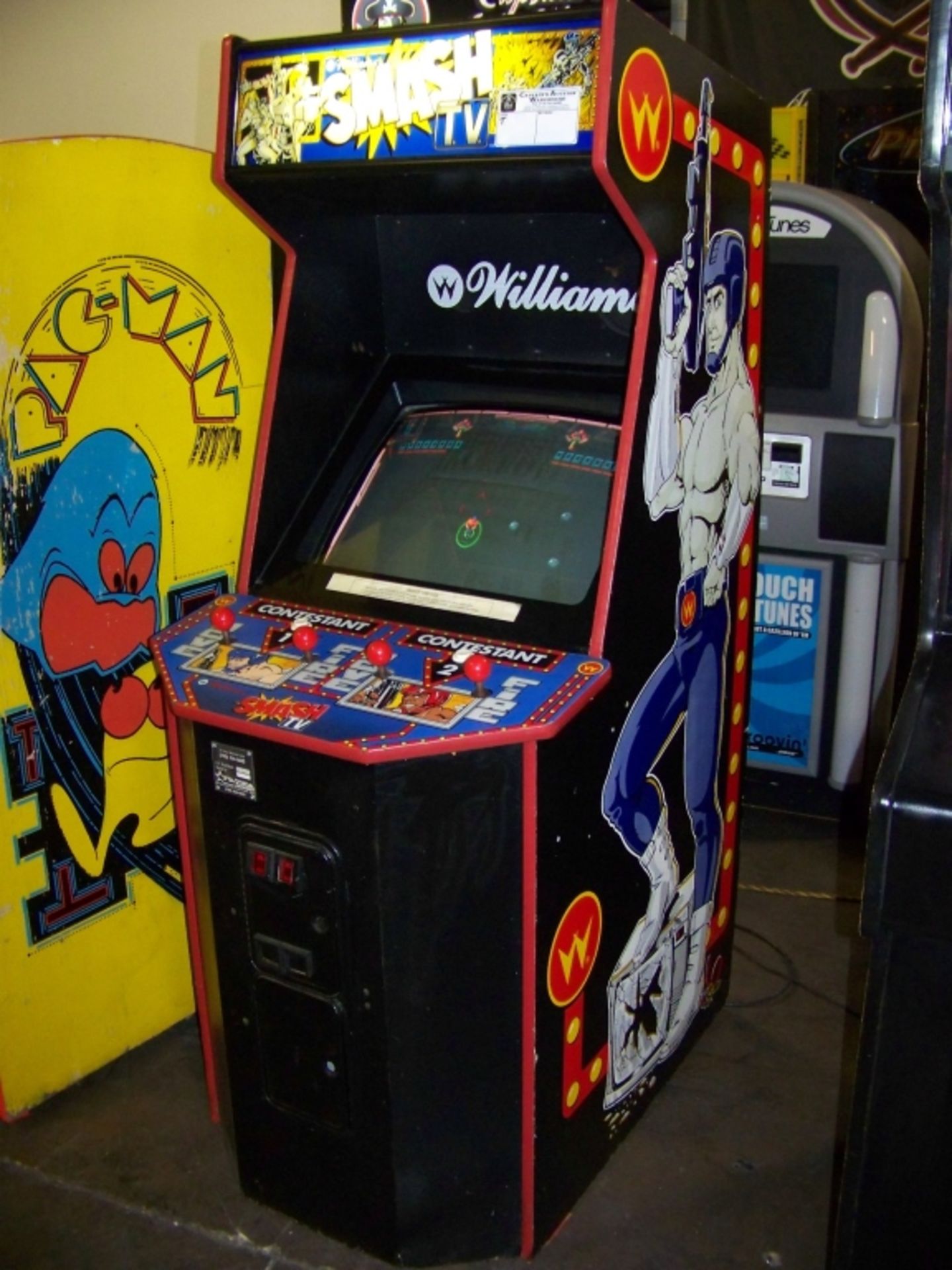 SMASH TV CLASSIC ARCADE GAME WILLIAMS Item is in used condition. Evidence of wear and commercial - Image 6 of 9