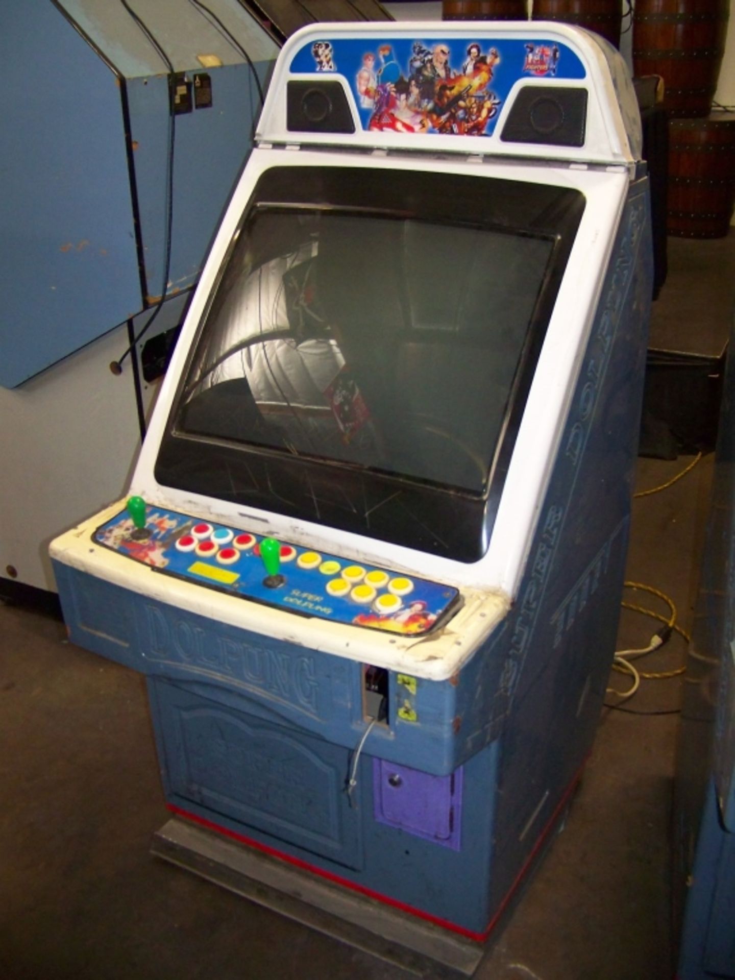 CANDY CABINET STREET FIGHTER 3 JAMMA ARCADE Item is in used condition. Evidence of wear and