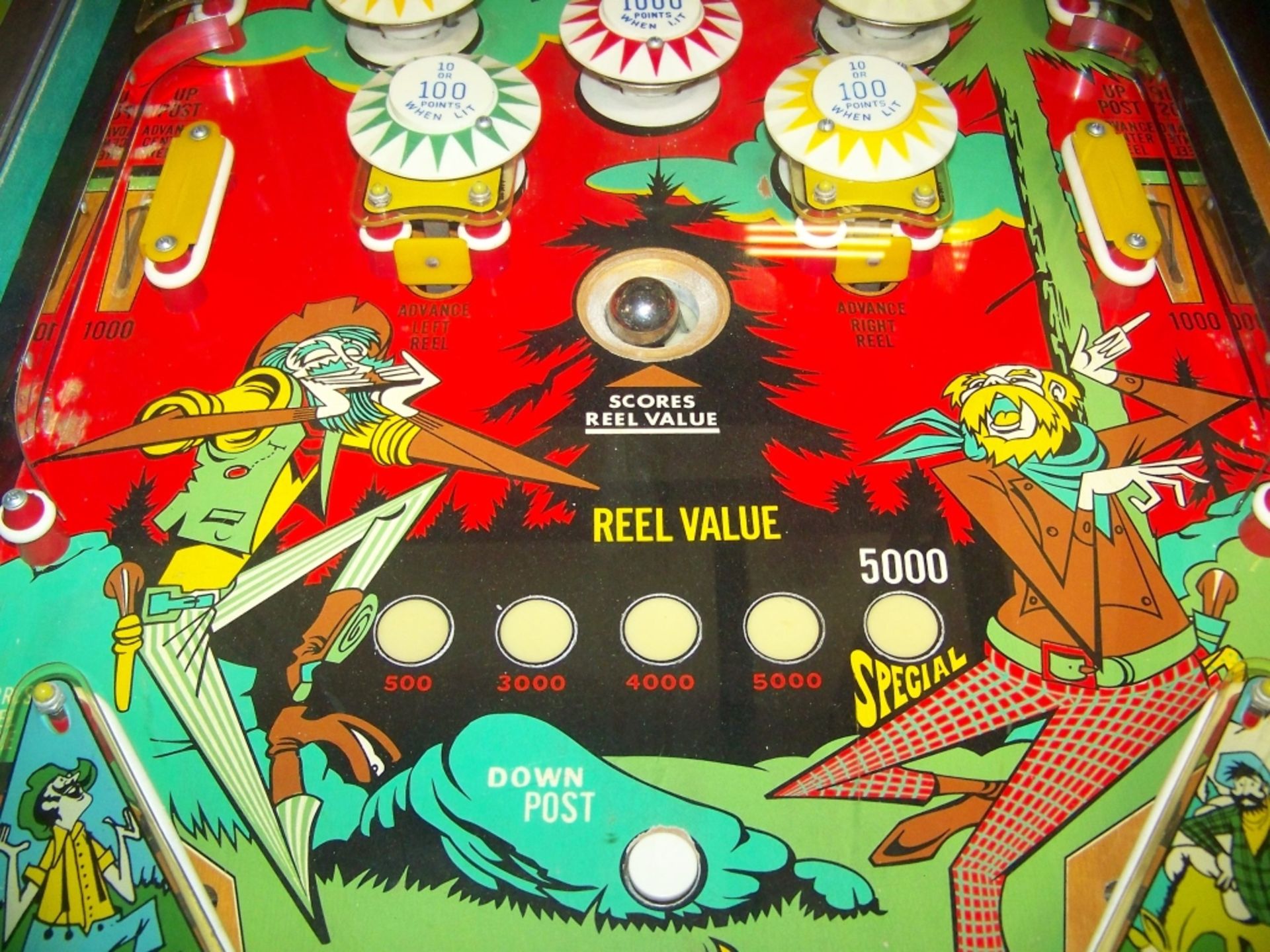KLONDIKE PINBALL MACHINE WILLIAMS 1971 Item is in used condition. Evidence of wear and commercial - Image 2 of 5