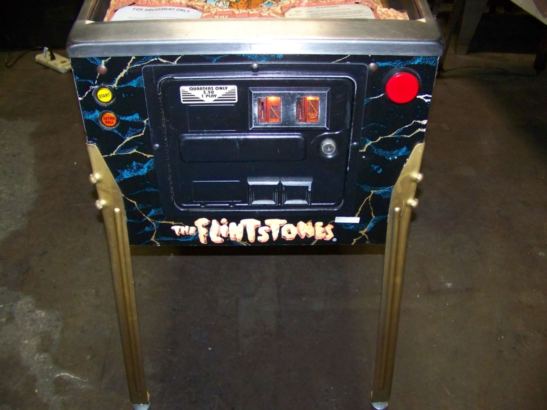 FLINSTONES THE MOVIE PINBALL MACHINE WILLIAMS 1994 Item is in used condition. Evidence of wear and - Image 6 of 11