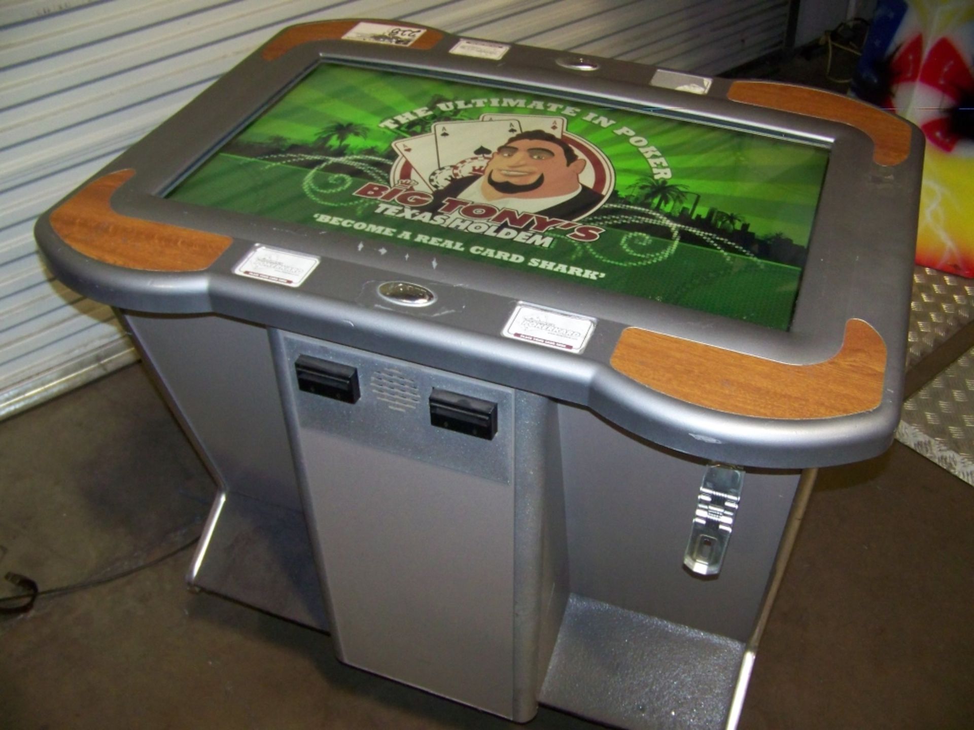 BIG TONY TEXAS HOLD'EM POKER ARCADE GAME Item is in used condition. Evidence of wear and