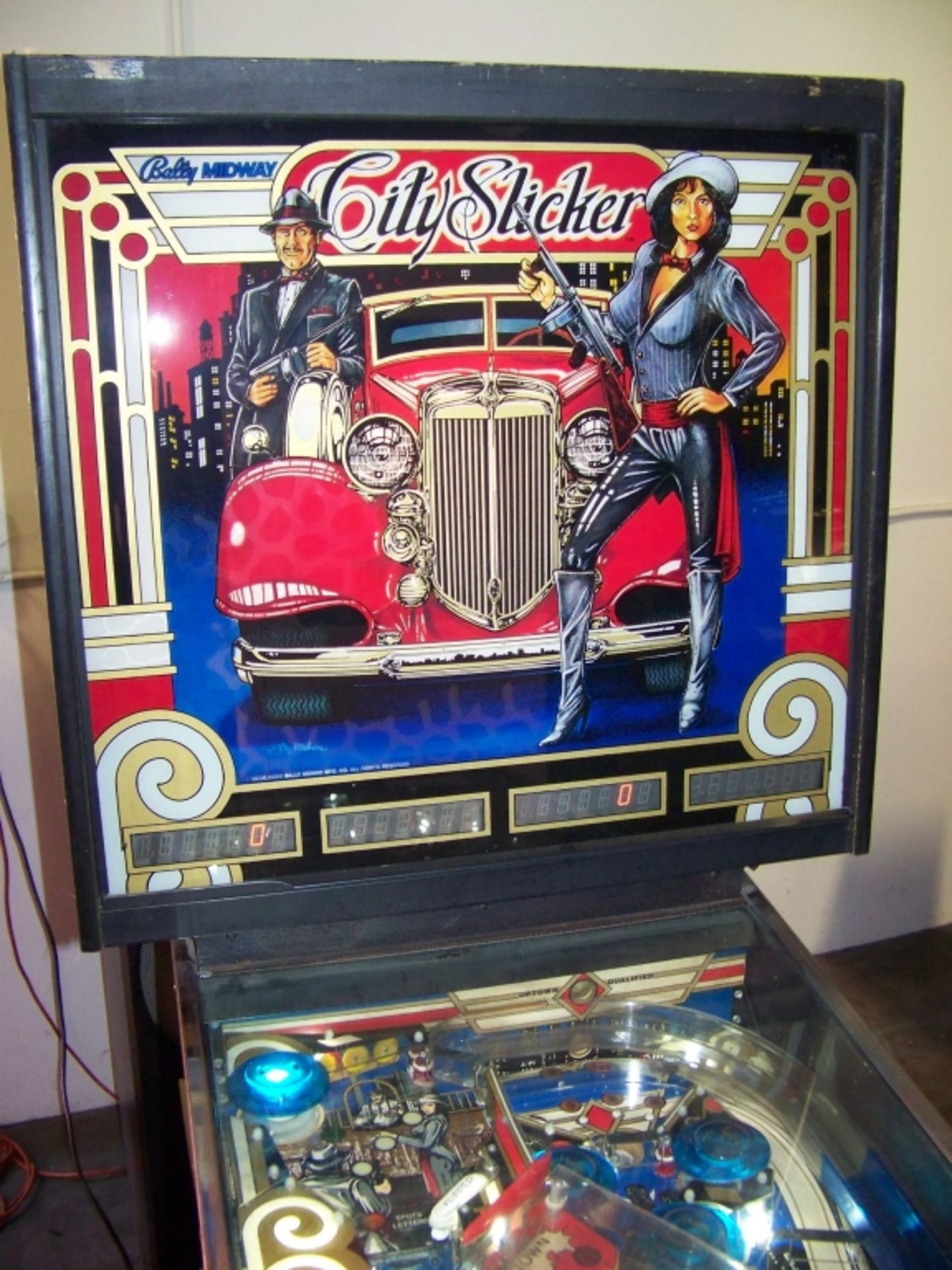 CITY SLICKER PINBALL MACHINE BALLY 1987 RARE! Item is in used condition. Evidence of wear and - Image 7 of 9