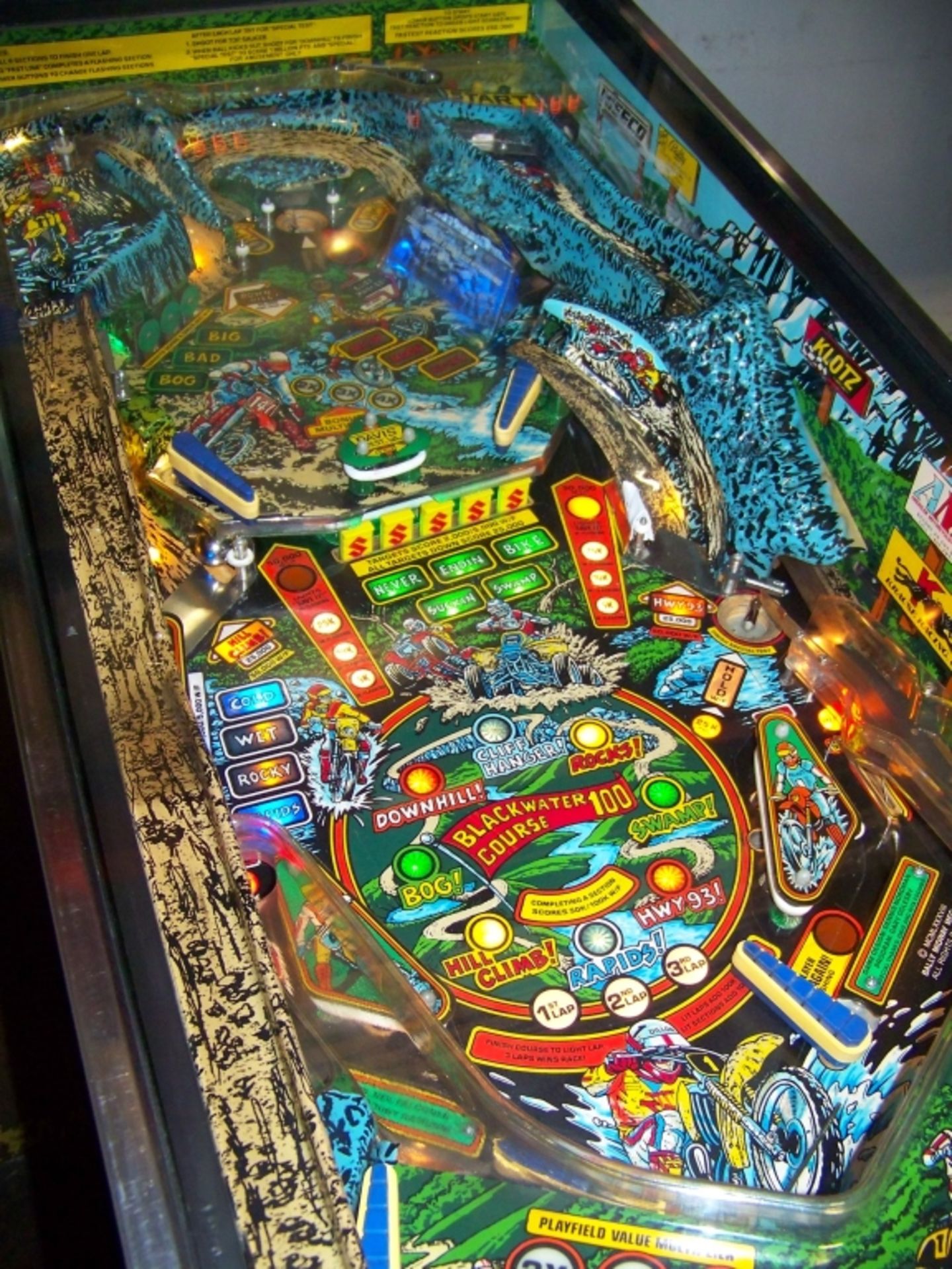 BLACKWATER 100 PINBALL MACHINE BALLY 1988 Item is in used condition. Evidence of wear and commercial - Image 8 of 10