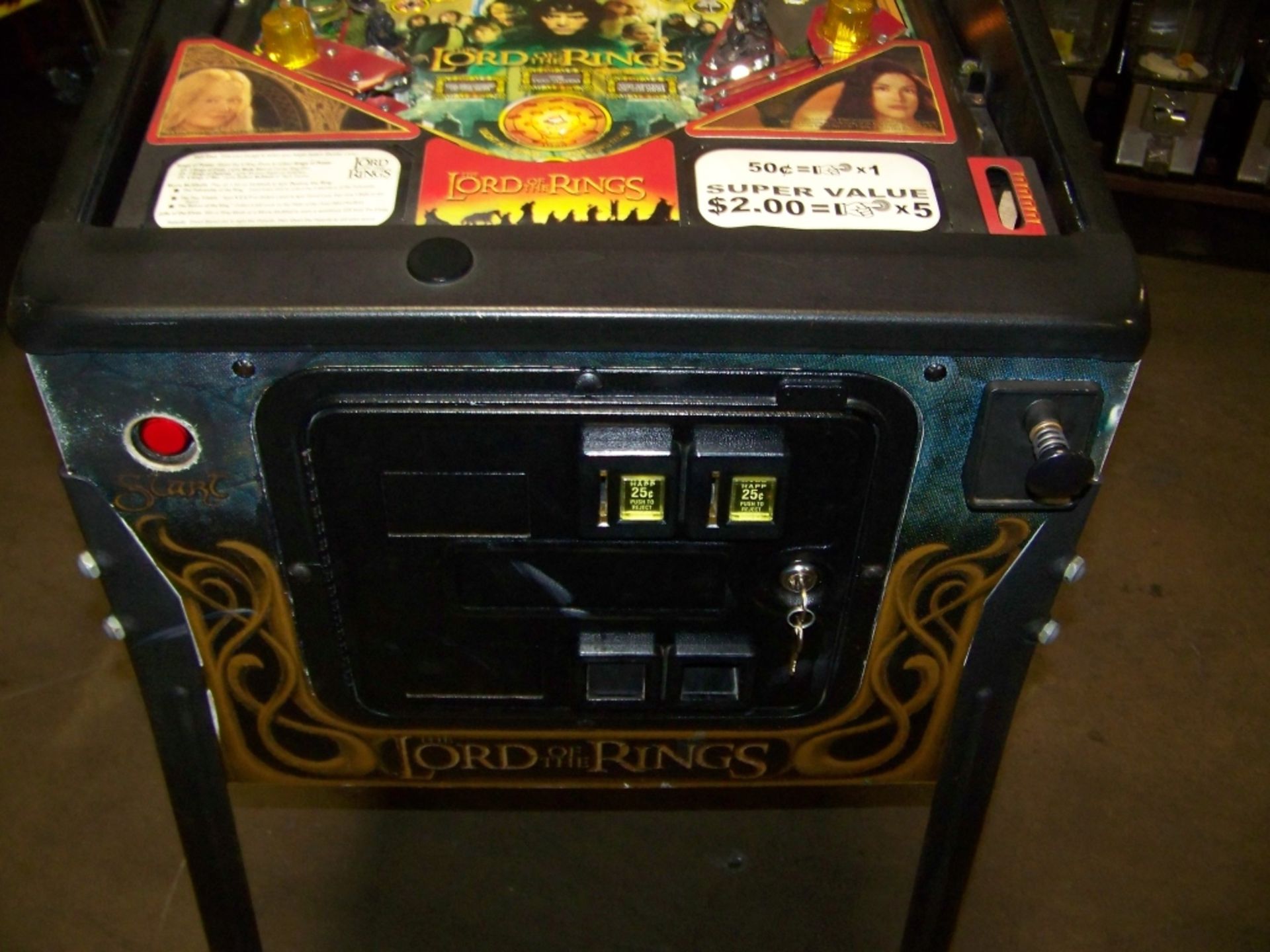 LORD OF THE RINGS PINBALL MACHINE STERN Item is in used condition. Evidence of wear and commercial - Image 8 of 10