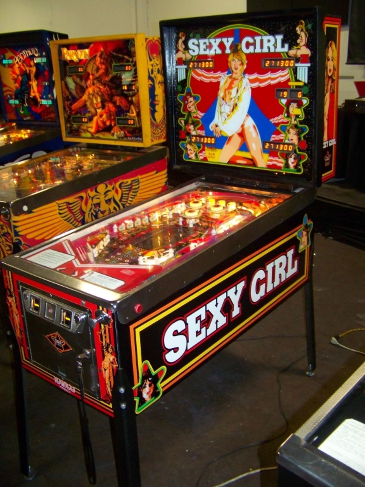 SEXY GIRL PINBALL MACHINE 1980 RANCO AUTOMATEN Item is in used condition. Evidence of wear and - Image 2 of 10