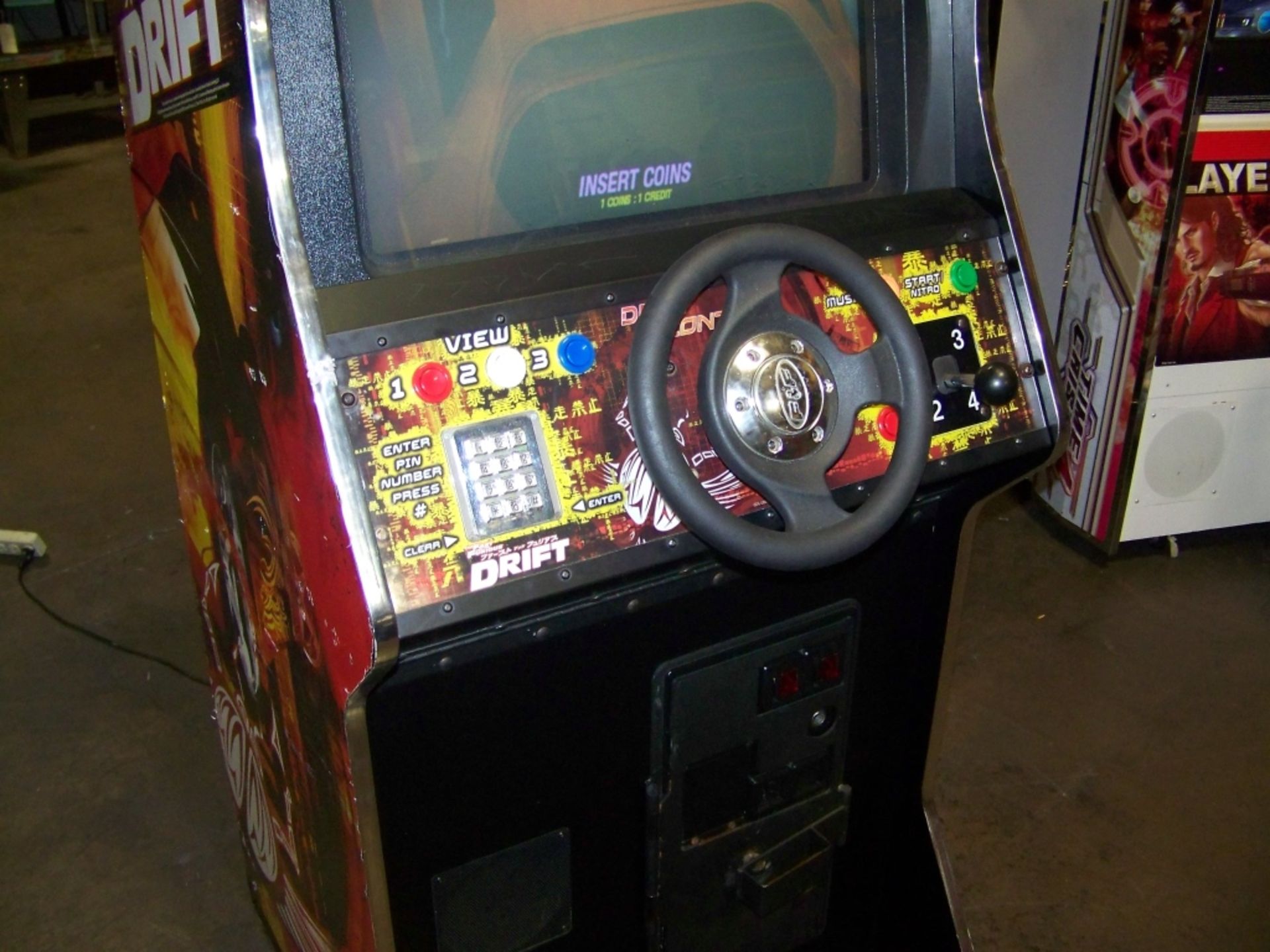 DRIFT FAST & FURIOUS UPRIGHT RACING ARCADE GAME Item is in used condition. Evidence of wear and - Image 3 of 5