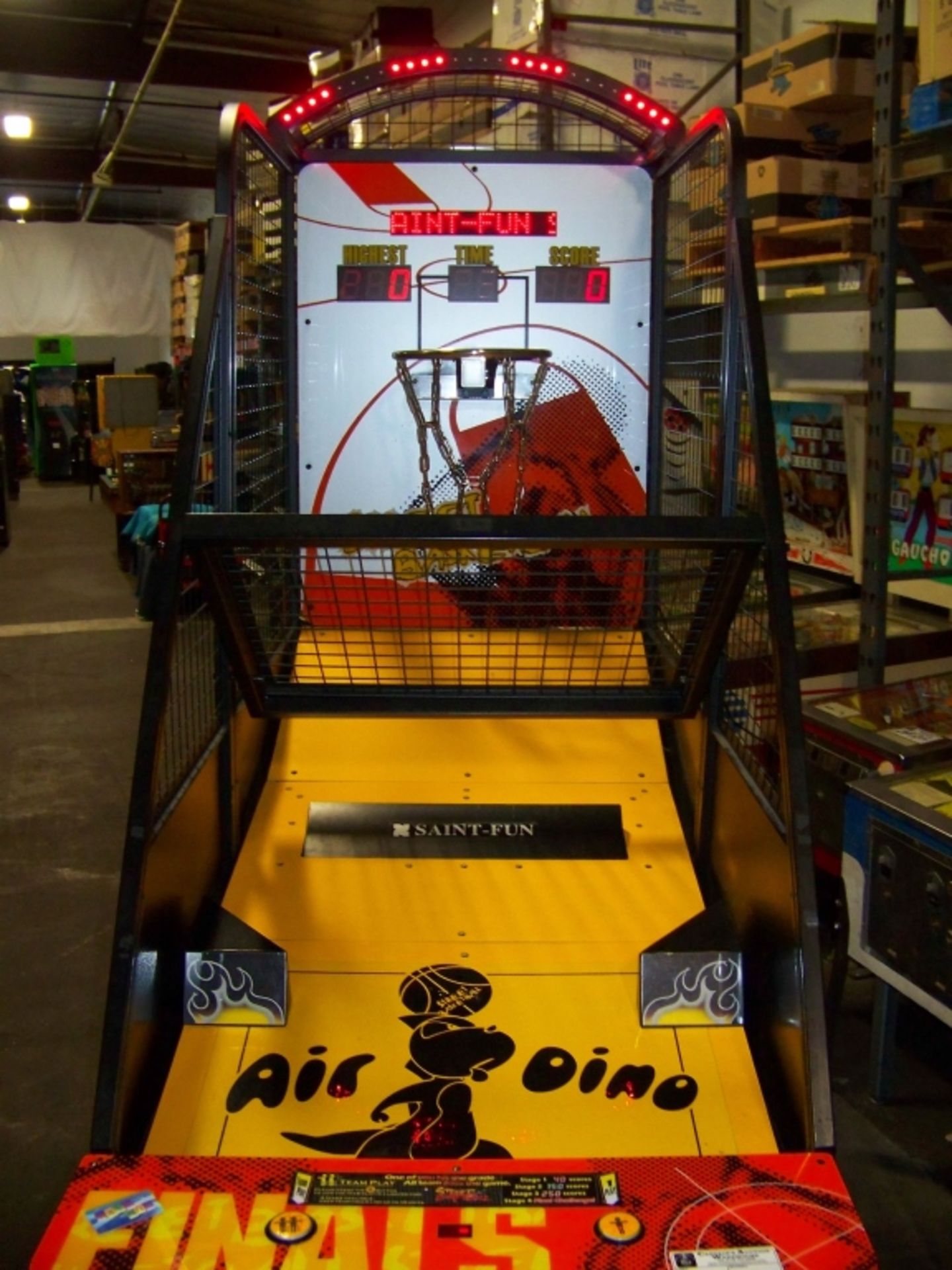 STREET BASKETBALL SPORTS REDEMPTION ARCADE GAME Item is in used condition. Evidence of wear and - Image 5 of 7