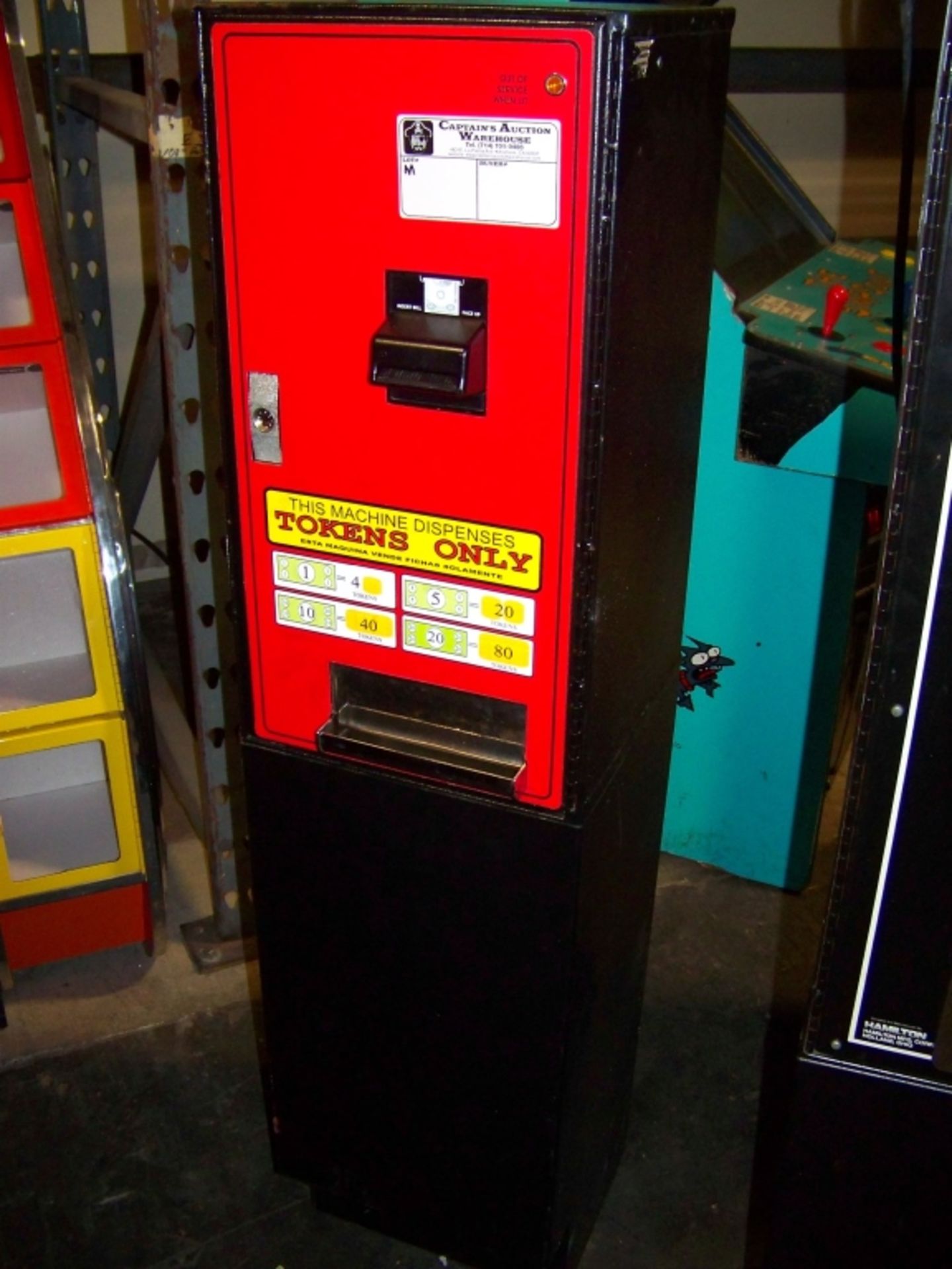 STANDARD EC200 DOLLAR BILL CHANGER MACHINE RED Item is in used condition. Evidence of wear and