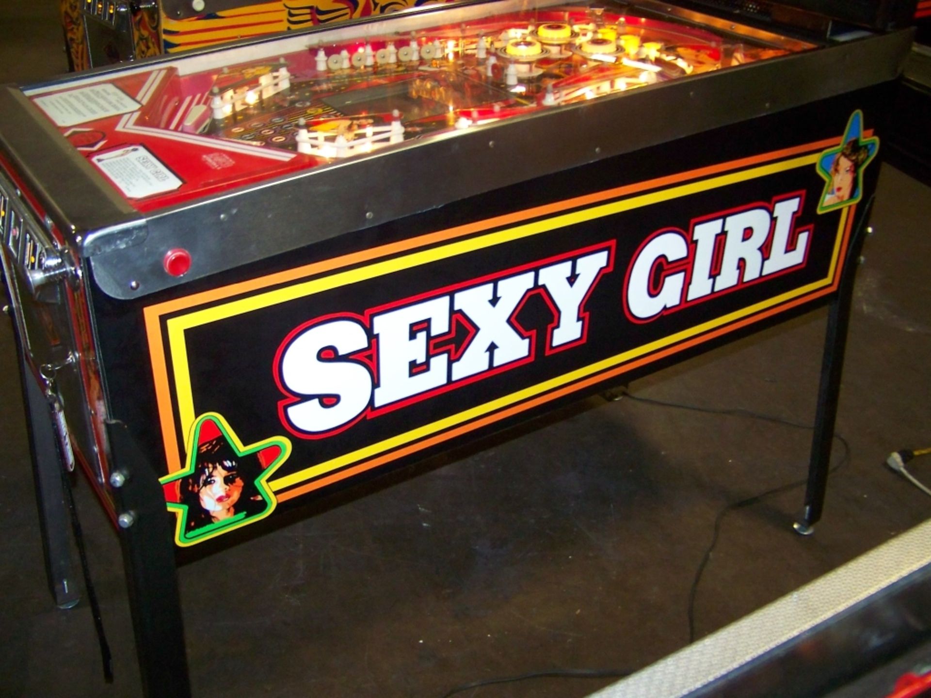 SEXY GIRL PINBALL MACHINE 1980 RANCO AUTOMATEN Item is in used condition. Evidence of wear and - Image 10 of 10