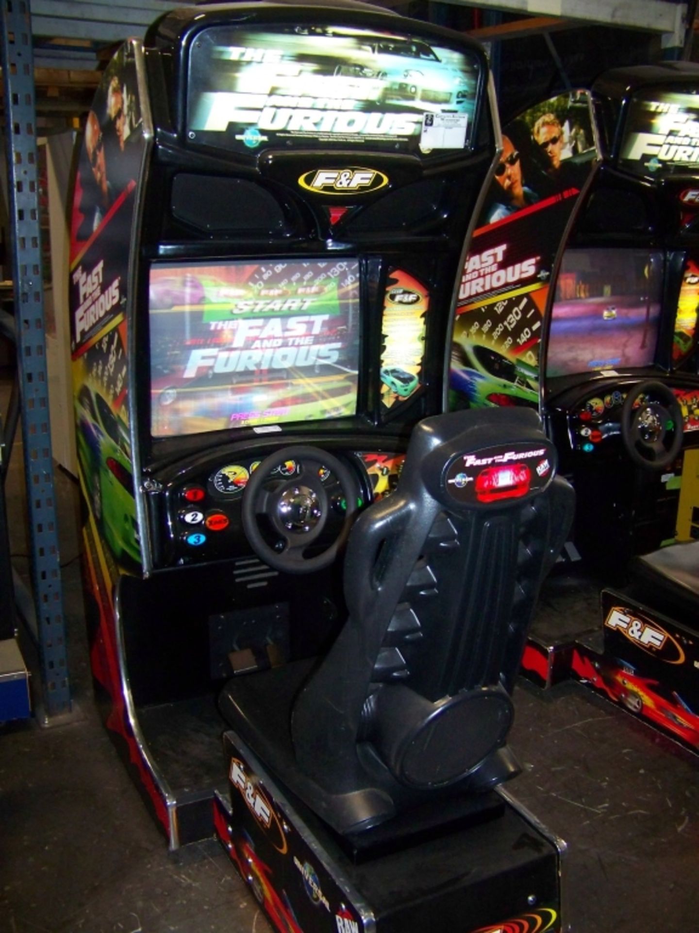 FAST AND FURIOUS RACING DRIVER ARCADE GAME Item is in used condition. Evidence of wear and
