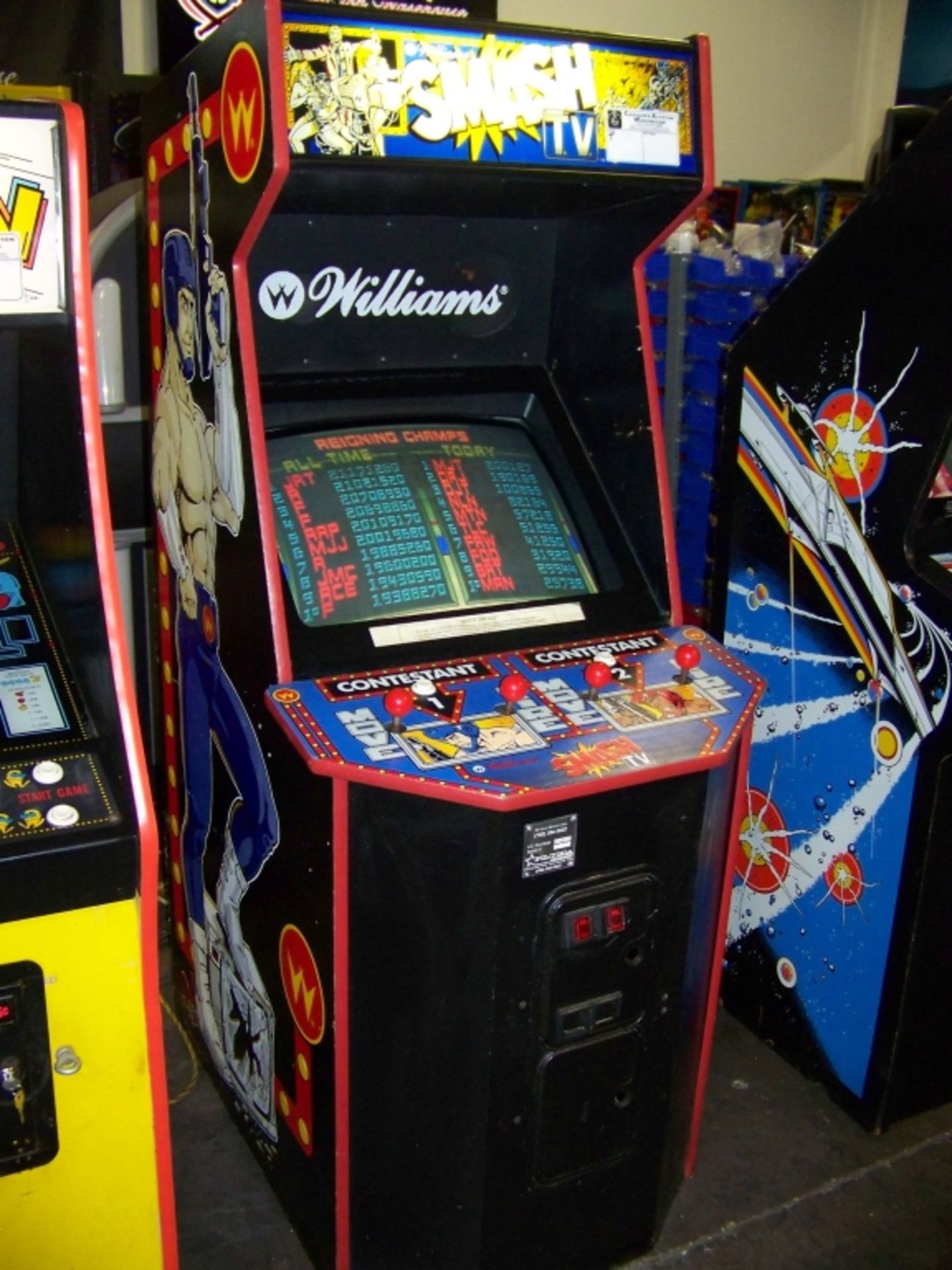 SMASH TV CLASSIC ARCADE GAME WILLIAMS Item is in used condition. Evidence of wear and commercial - Image 5 of 9