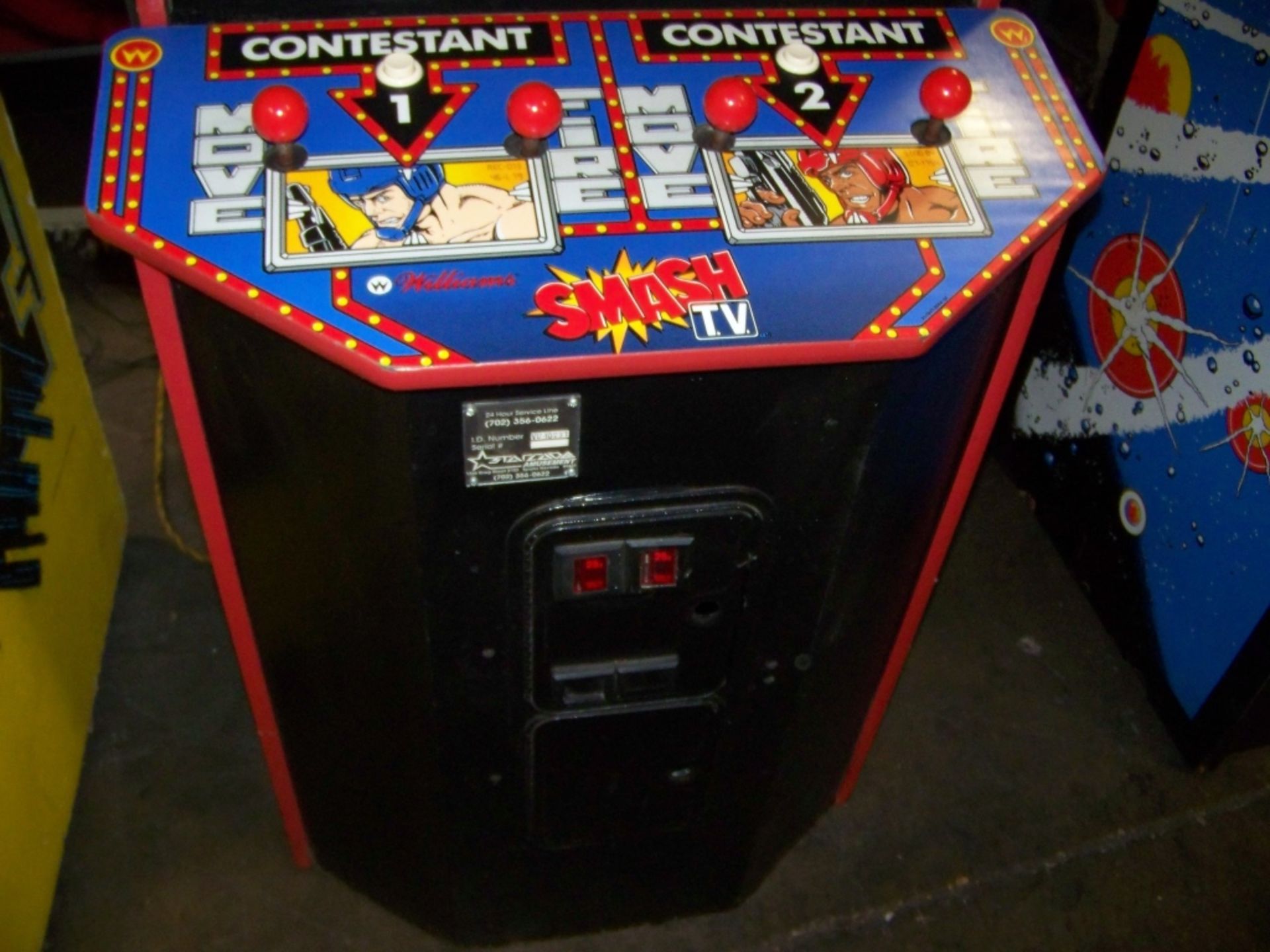 SMASH TV CLASSIC ARCADE GAME WILLIAMS Item is in used condition. Evidence of wear and commercial - Image 3 of 9