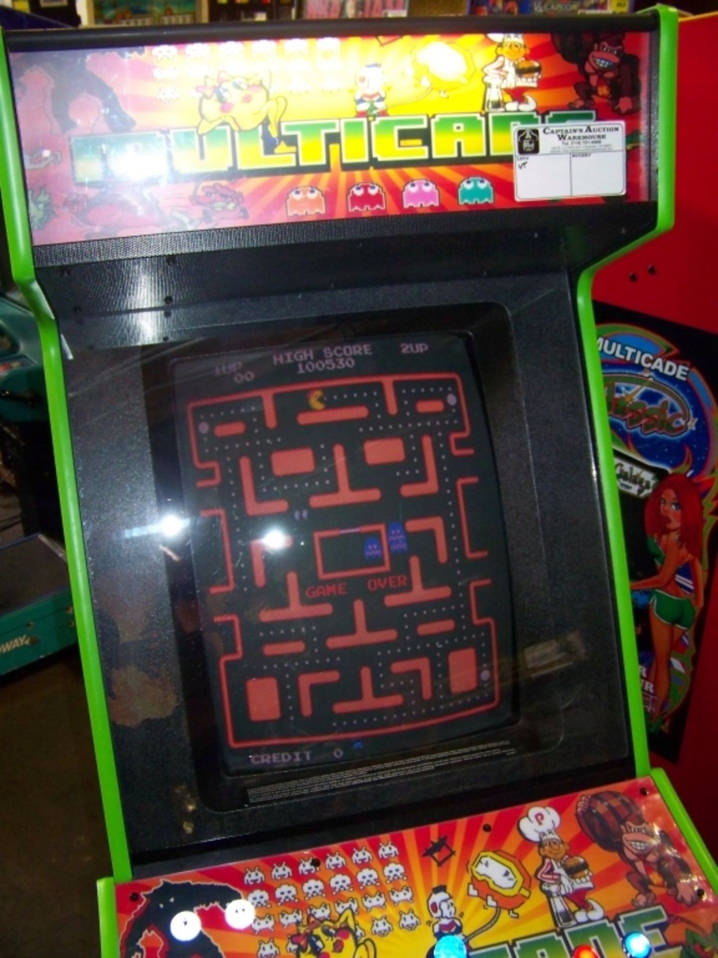 60 IN 1 MULTICADE UPRIGHT ARCADE GAME Item is in used condition. Evidence of wear and commercial - Image 2 of 7