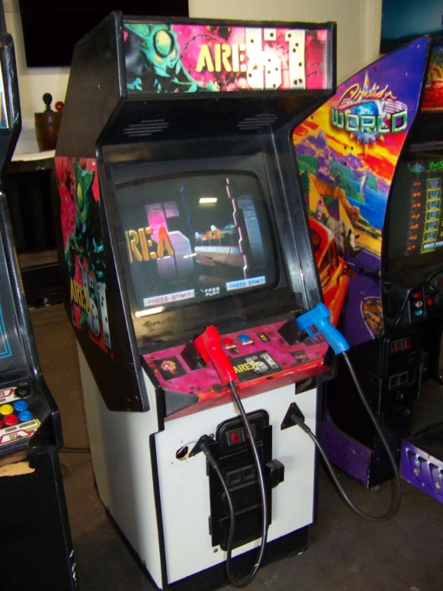 AREA 51 SHOOTER ARCADE GAME ATARI Item is in used condition. Evidence of wear and commercial
