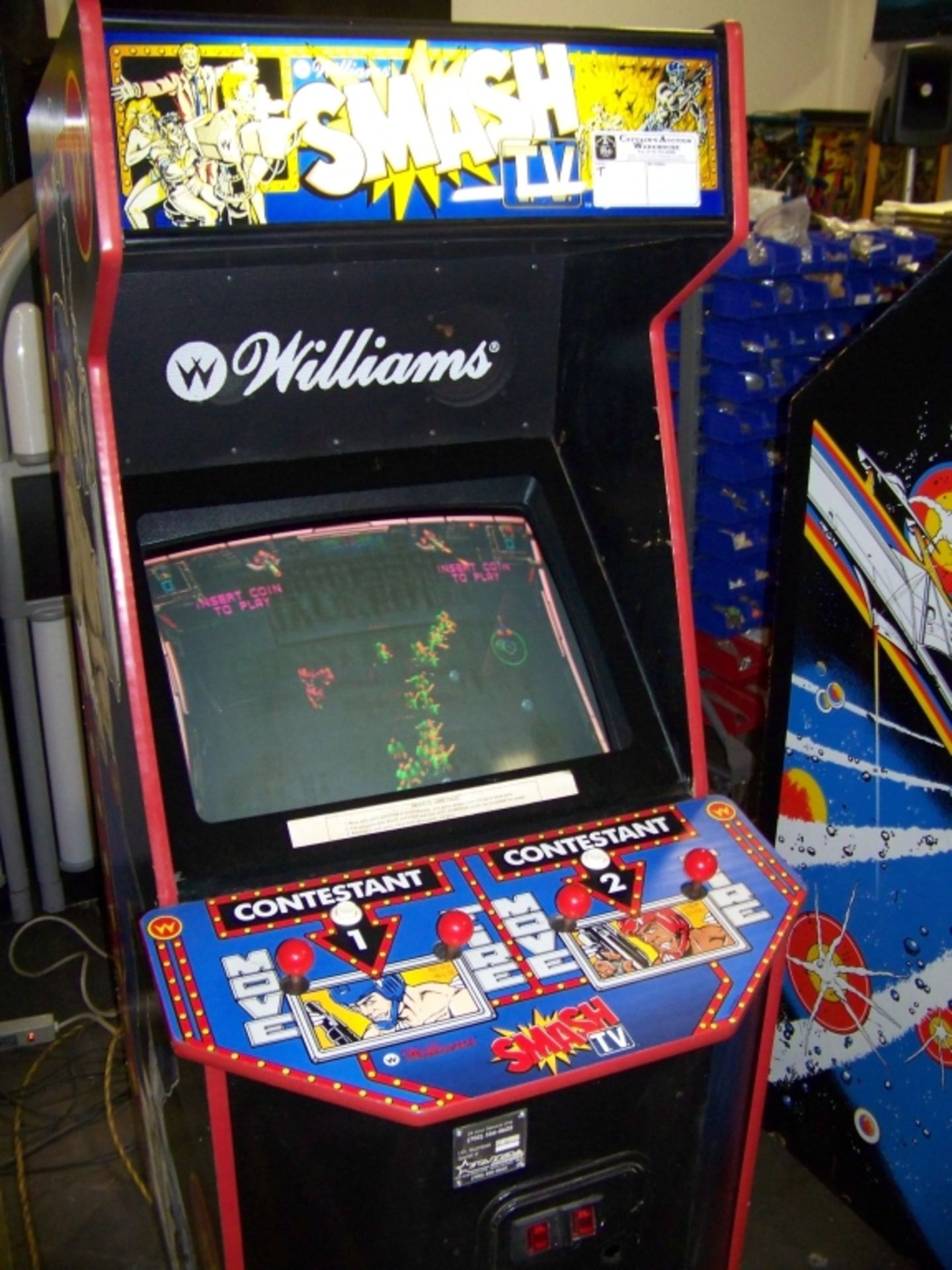 SMASH TV CLASSIC ARCADE GAME WILLIAMS Item is in used condition. Evidence of wear and commercial - Image 2 of 9