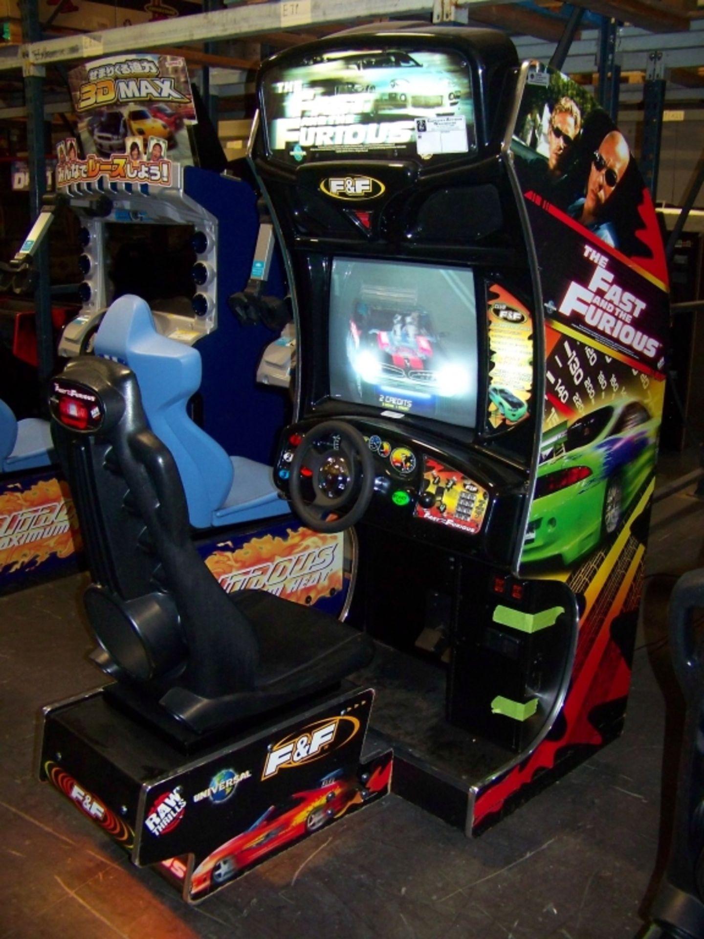 FAST AND FURIOUS RACING DRIVER ARCADE GAME Item is in used condition. Evidence of wear and - Image 2 of 6