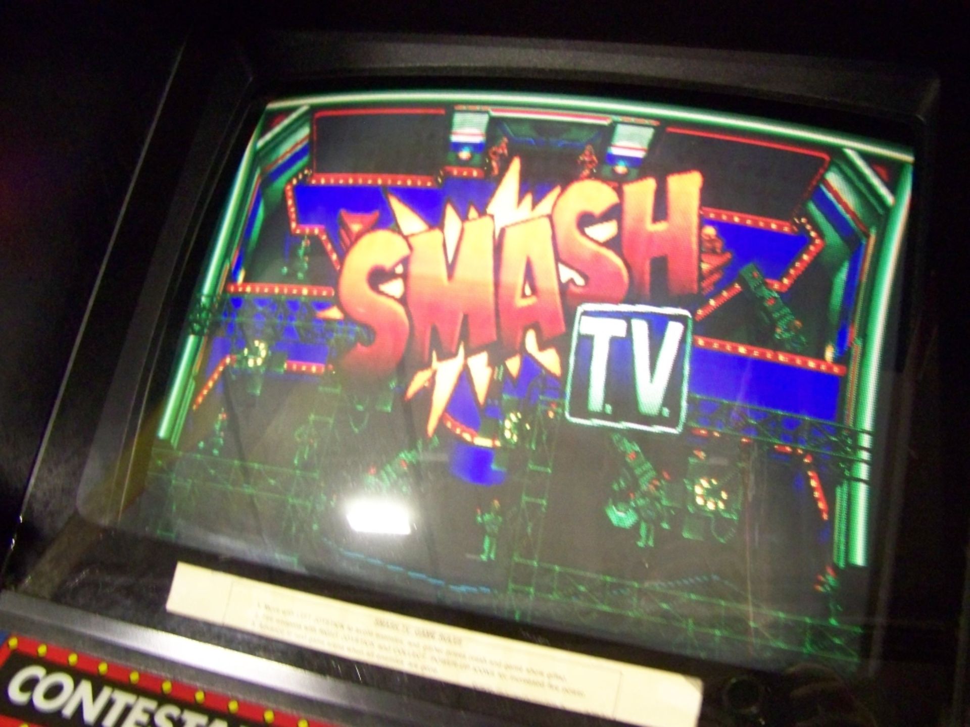 SMASH TV CLASSIC ARCADE GAME WILLIAMS Item is in used condition. Evidence of wear and commercial - Image 9 of 9