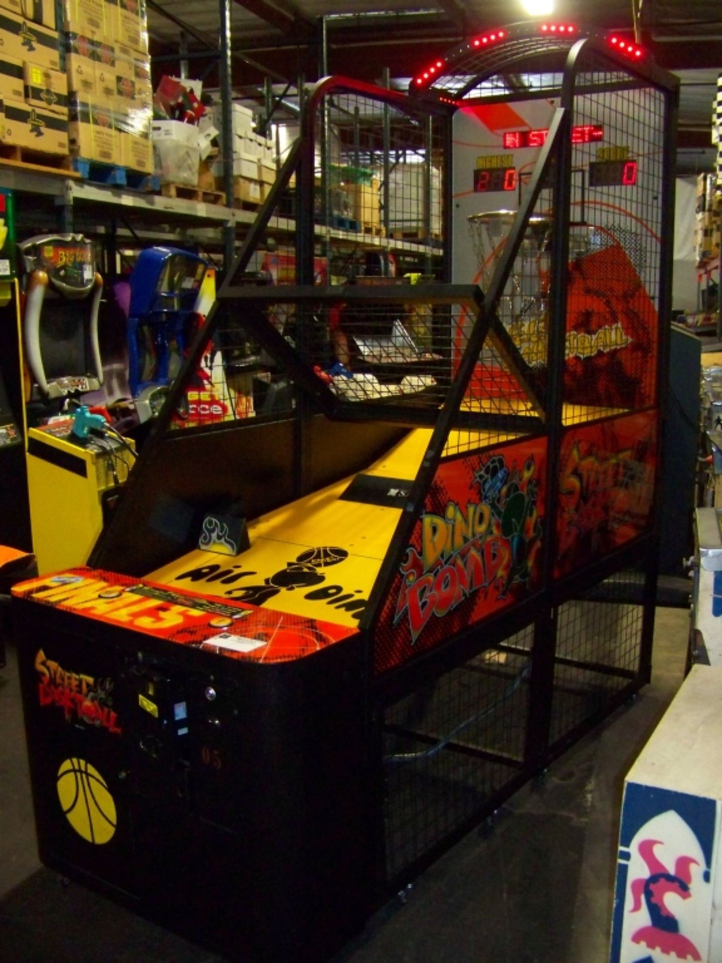 STREET BASKETBALL SPORTS REDEMPTION ARCADE GAME Item is in used condition. Evidence of wear and