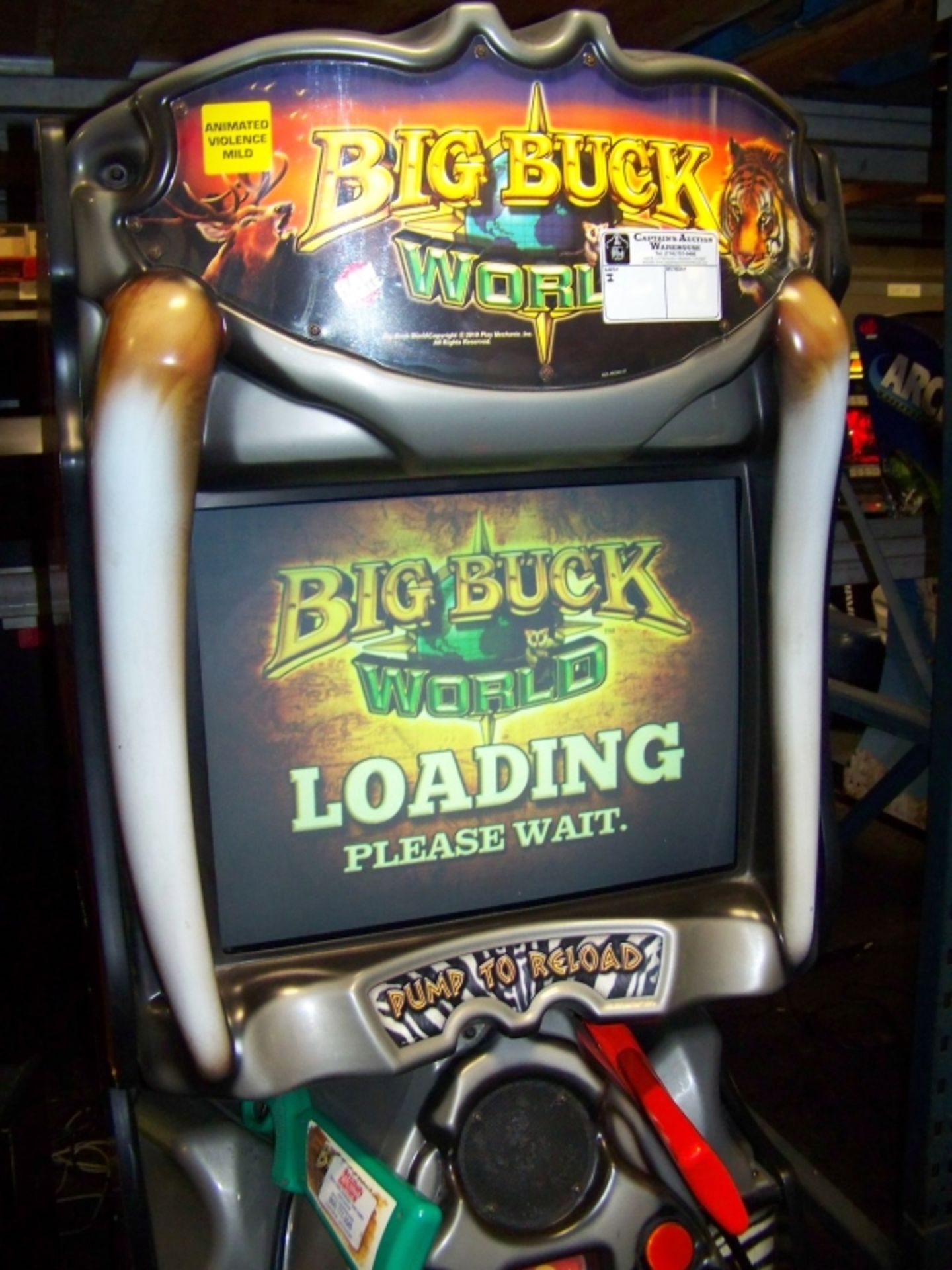 BIG BUCK HUNTER WORLD SHOOTER ARCADE GAME Item is in used condition. Evidence of wear and commercial - Image 3 of 6