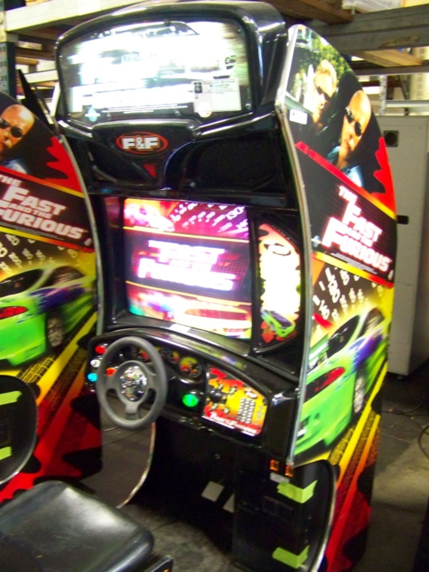 FAST AND FURIOUS RACING DRIVER ARCADE GAME Item is in used condition. Evidence of wear and - Image 2 of 10