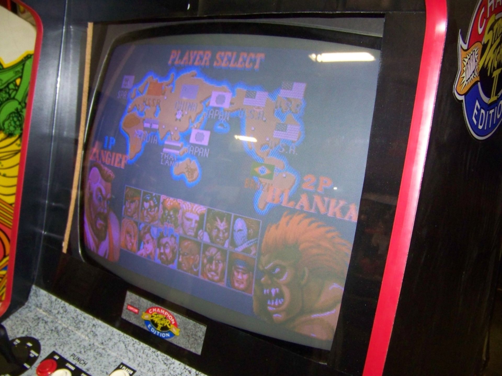 STREET FIGHTER II CHAMP EDITION ARCADE GAME Item is in used condition. Evidence of wear and - Image 3 of 8