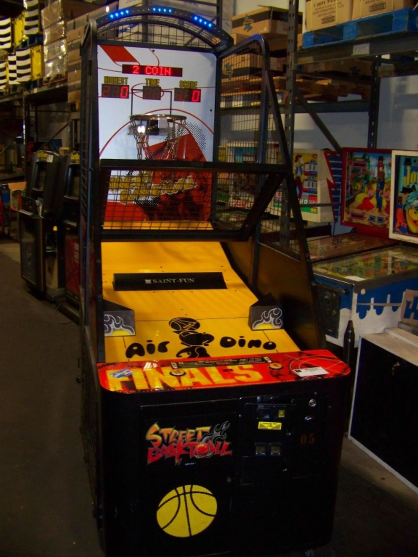 STREET BASKETBALL SPORTS REDEMPTION ARCADE GAME Item is in used condition. Evidence of wear and - Image 4 of 7