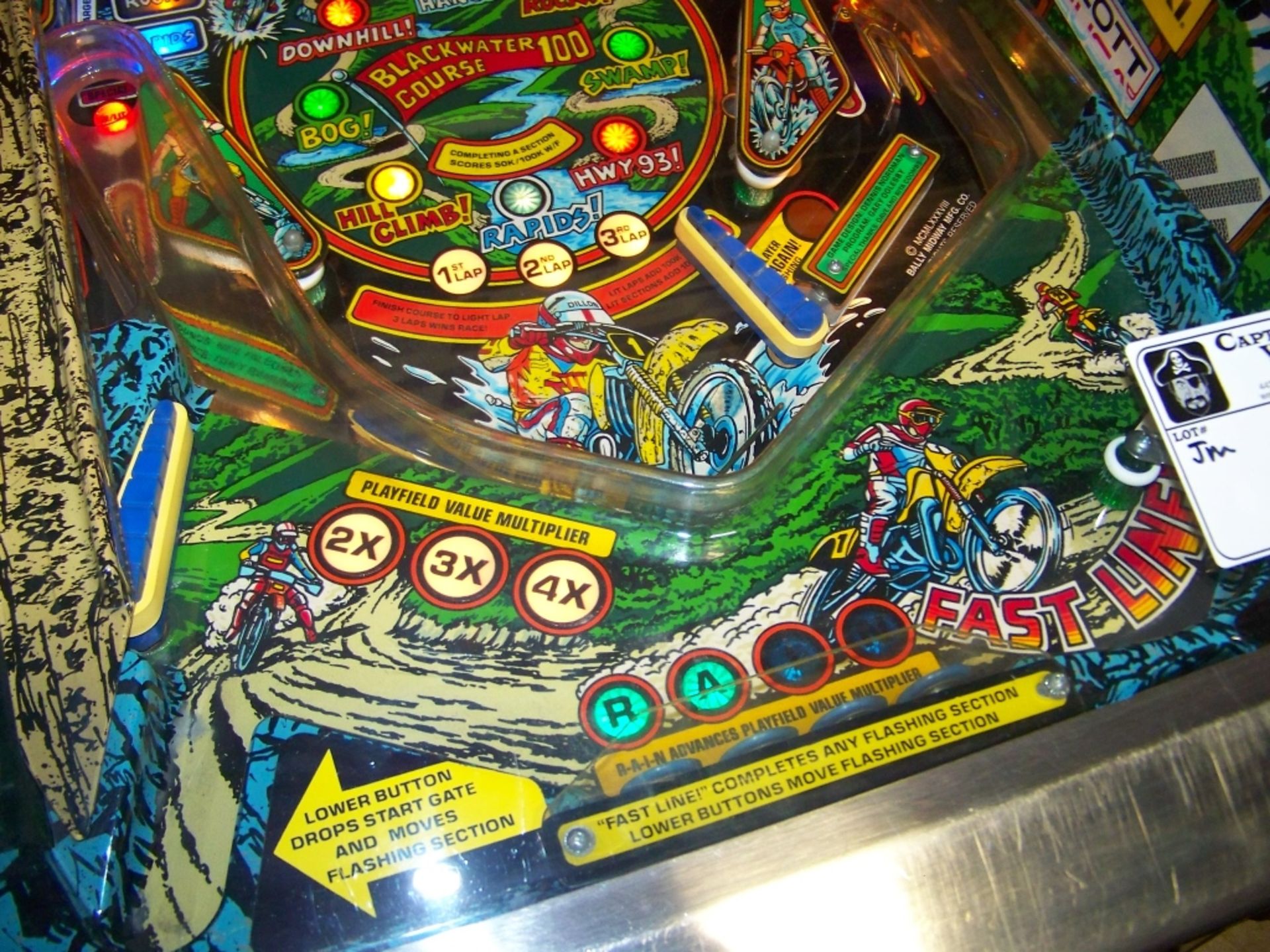 BLACKWATER 100 PINBALL MACHINE BALLY 1988 Item is in used condition. Evidence of wear and commercial - Image 10 of 10