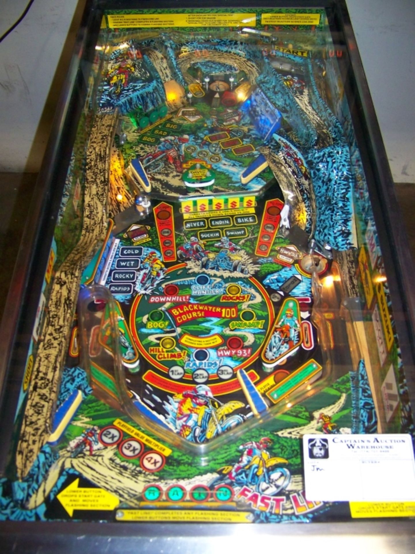 BLACKWATER 100 PINBALL MACHINE BALLY 1988 Item is in used condition. Evidence of wear and commercial - Image 5 of 10