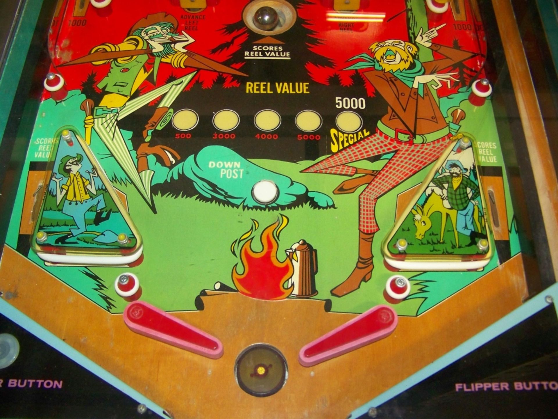 KLONDIKE PINBALL MACHINE WILLIAMS 1971 Item is in used condition. Evidence of wear and commercial - Image 4 of 5