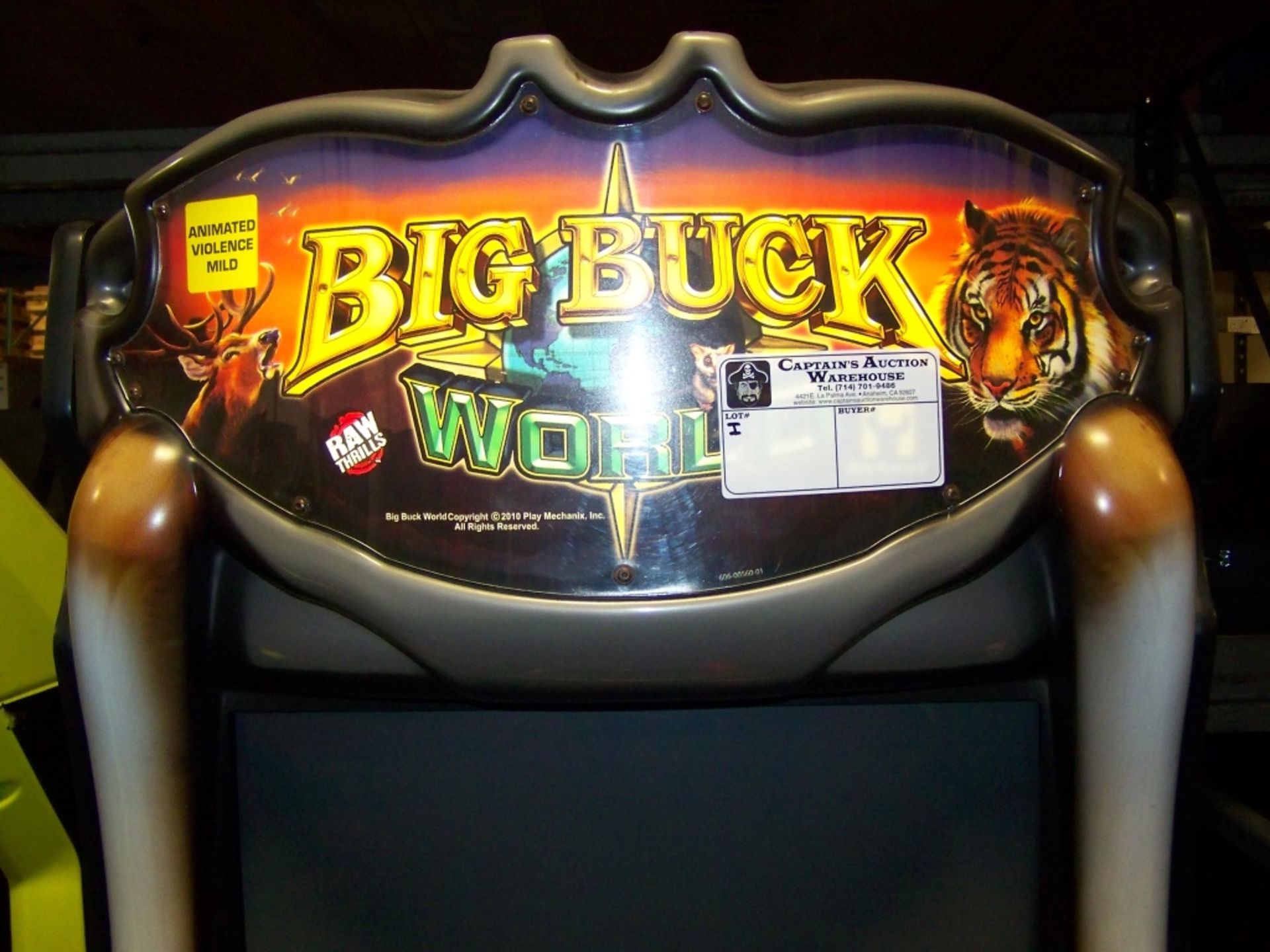 BIG BUCK HUNTER WORLD SHOOTER ARCADE GAME Item is in used condition. Evidence of wear and commercial - Image 5 of 6