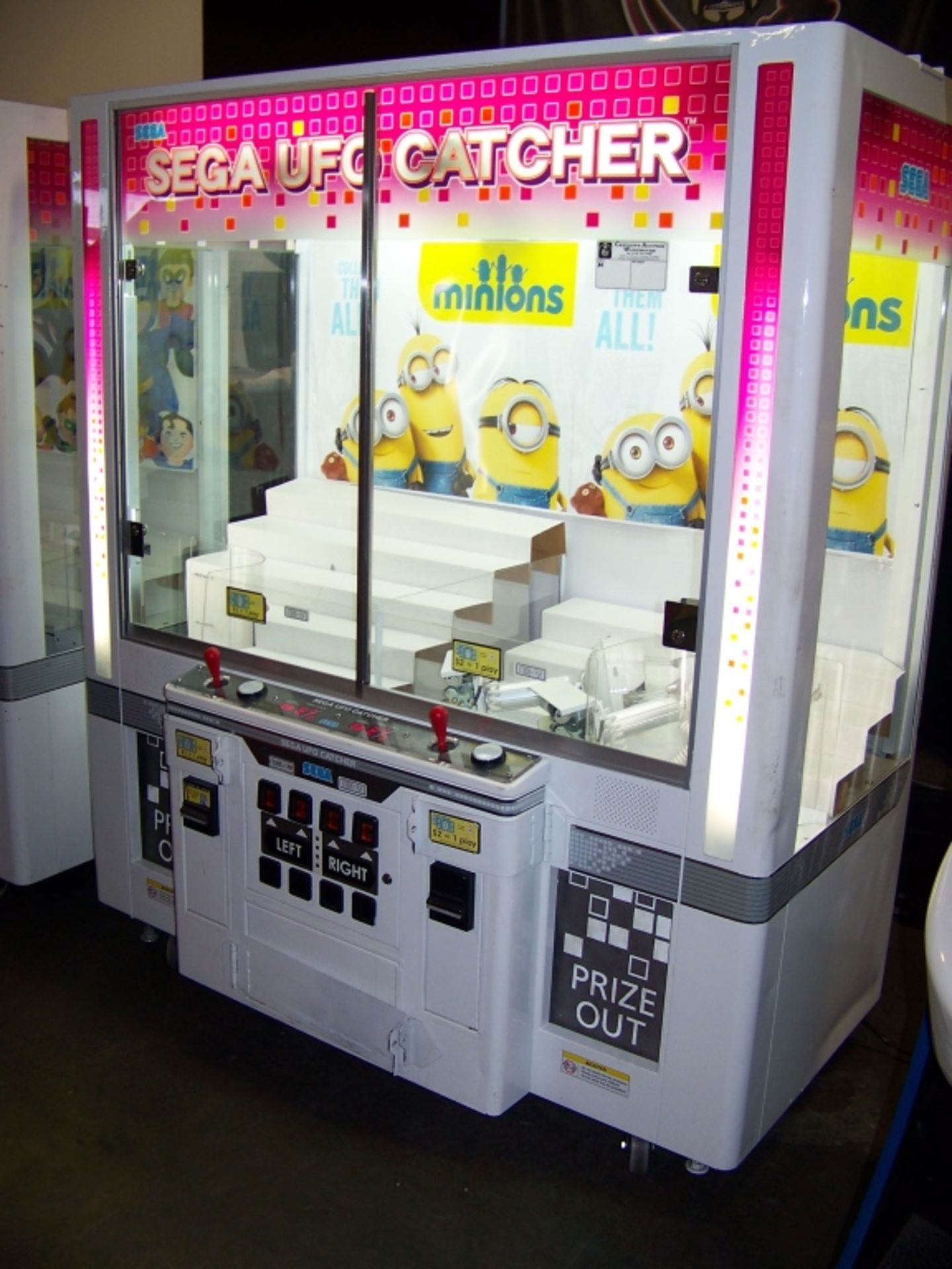 60"" UFO CATCHER PRIZE REDEMPTION GAME SEGA Item is in used condition. Evidence of wear and