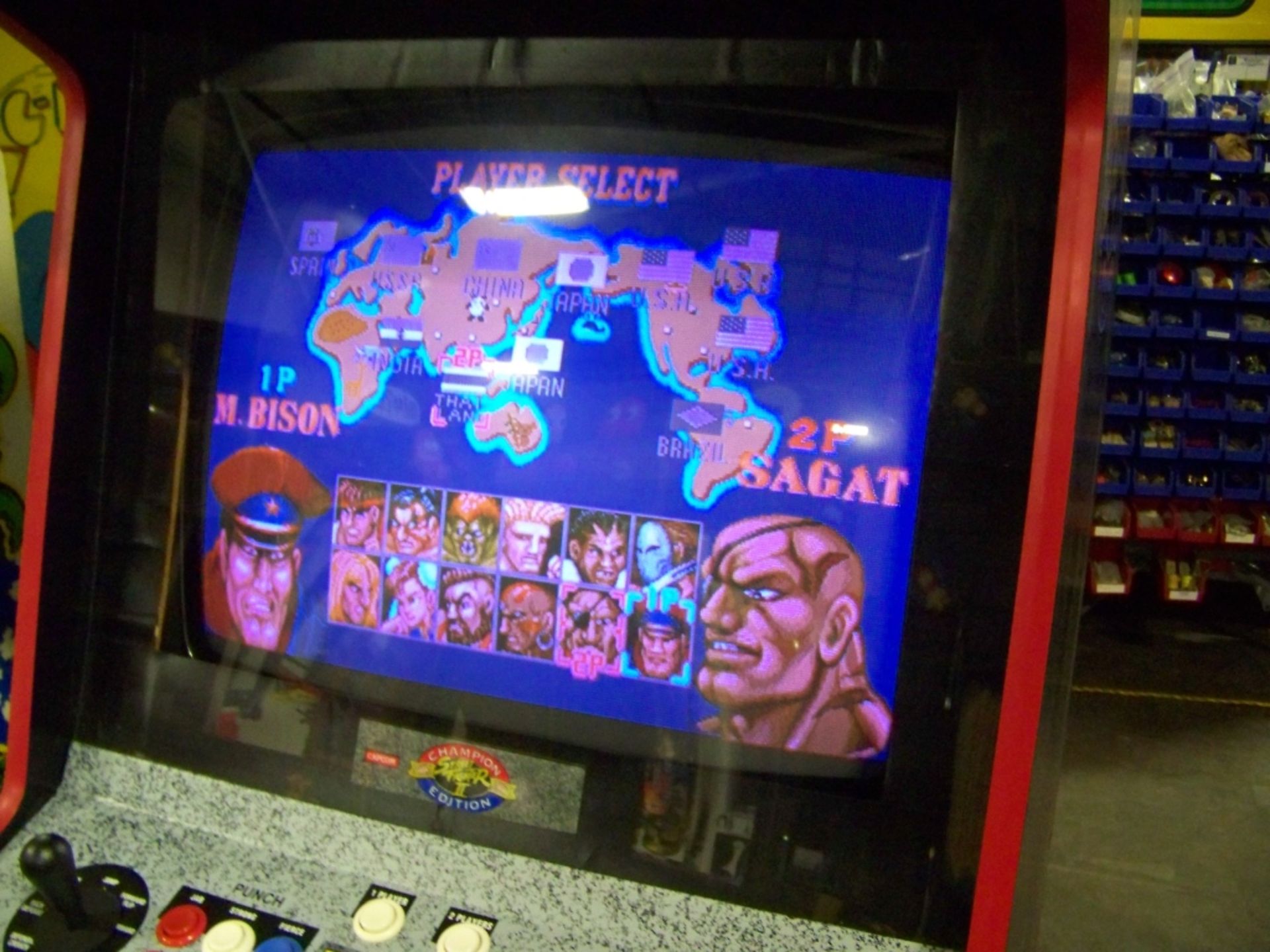 STREET FIGHTER II CHAMP EDITION ARCADE GAME Item is in used condition. Evidence of wear and - Image 4 of 8