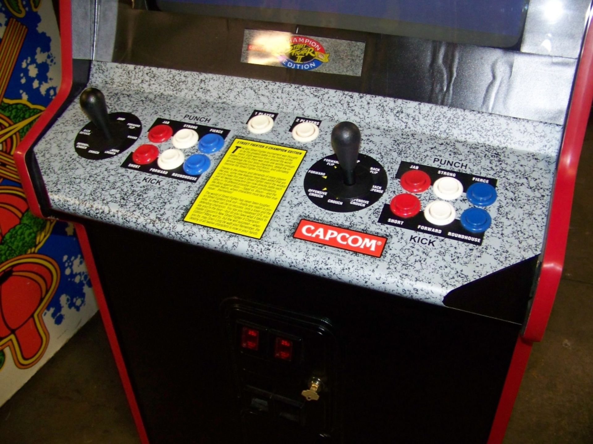 STREET FIGHTER II CHAMP EDITION ARCADE GAME Item is in used condition. Evidence of wear and - Image 2 of 8