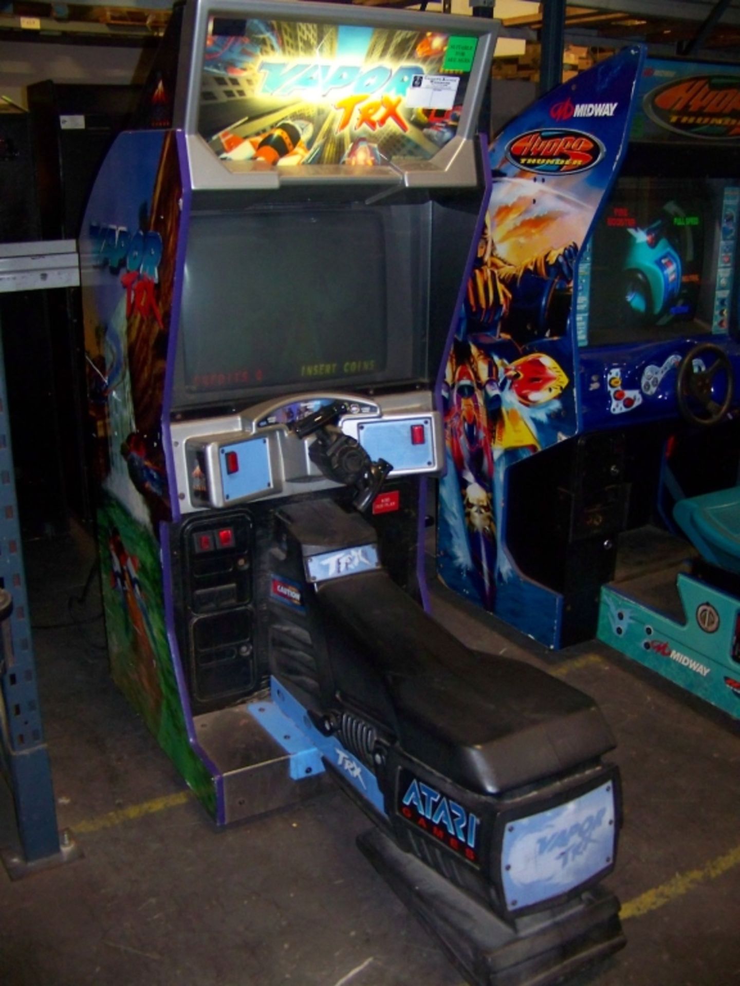 VAPOR TRX RACING ARCADE GAME ATARI Item is in used condition. Evidence of wear and commercial - Image 3 of 3